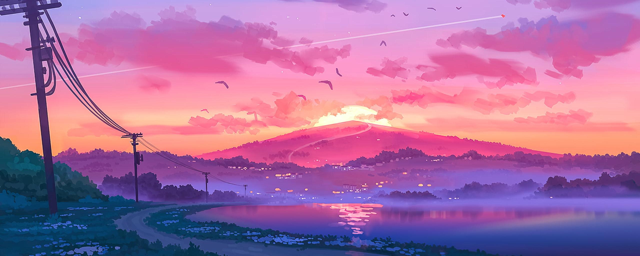 2560x1024 Landscape Pixel Art 2560x1024 Resolution Wallpaper, HD Artist 4K Wallpaper, Image, Photo and Background