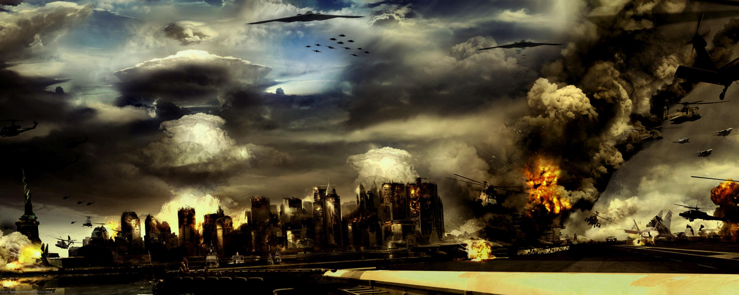 2560x1024 Dual Monitor Wallpaper Apocalypse