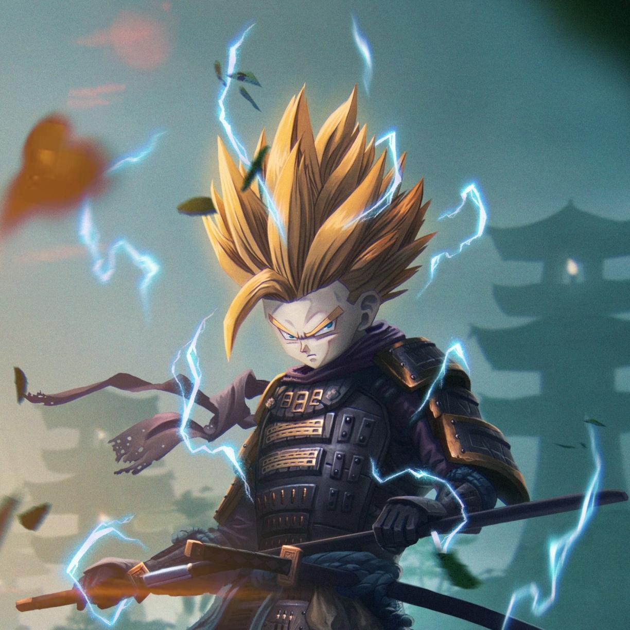 1224x1224 Gohan, Samurai, Dragon Ball, anime, art wallpaper, 2064x HD image, picture, 3cb3202a