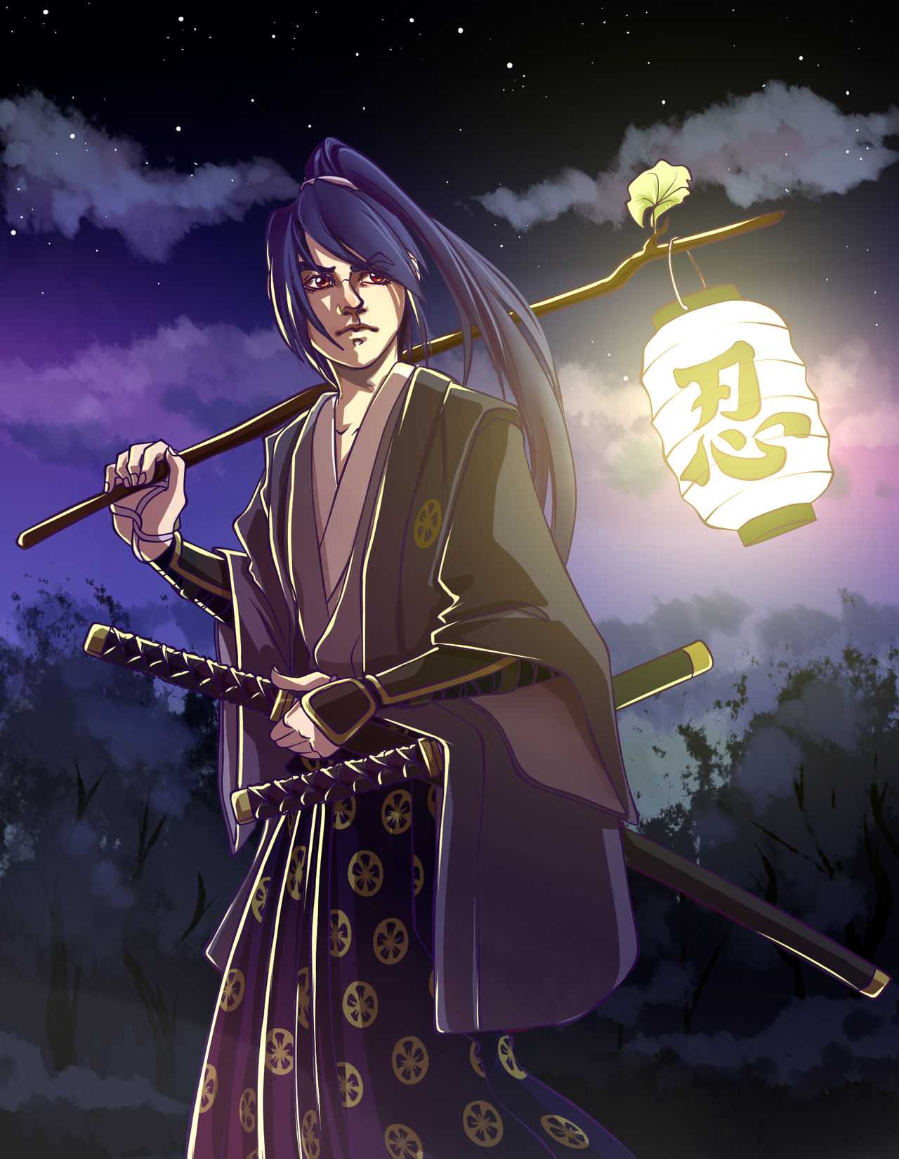 1280x1650 4K Samurai Wallpaper