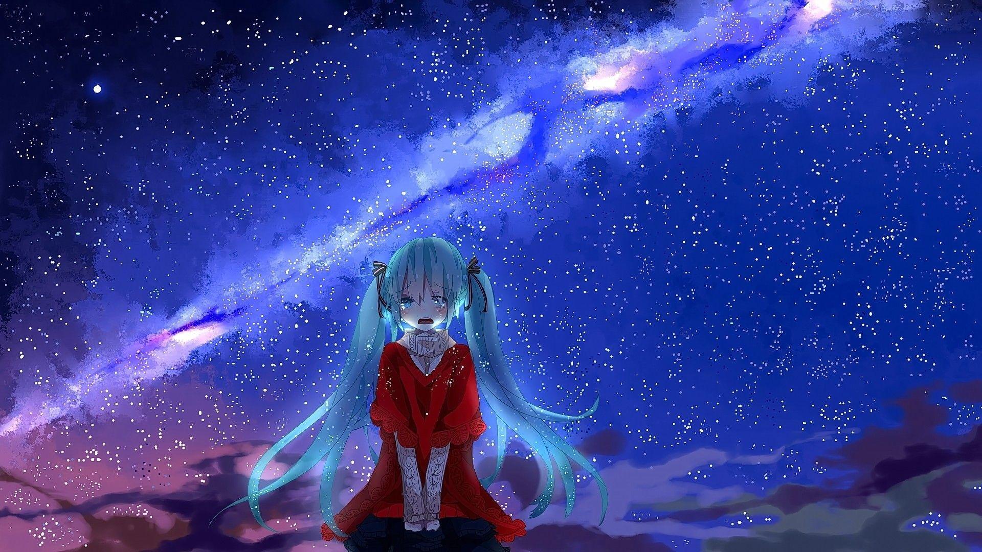 1920x1080 Aesthetic Depressed Anime Wallpaper