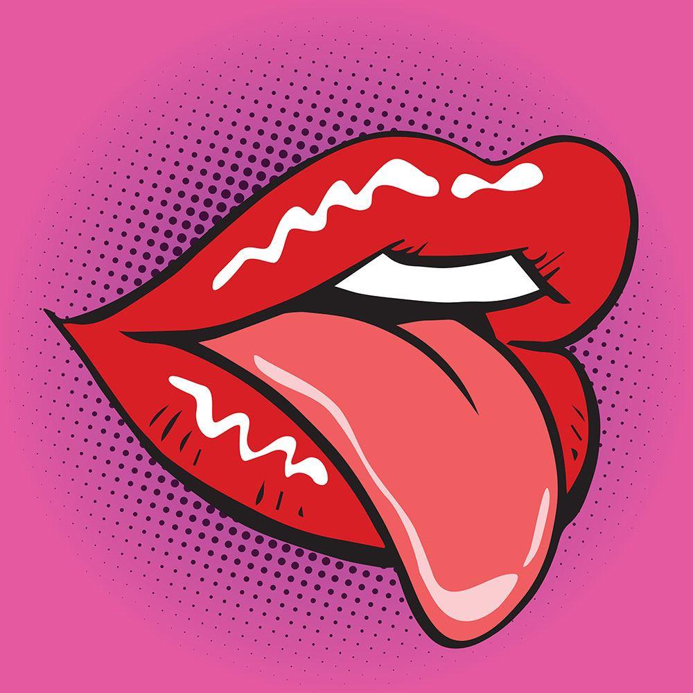 1000x1000 Photo Wallpaper Pop Art Mouth