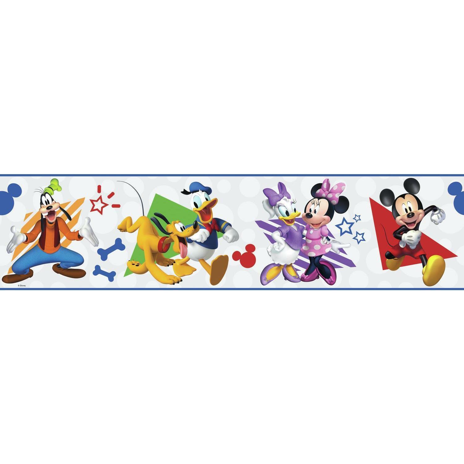 1500x1500 DISNEY MICKEY & FRIENDS PEEL AND STICK BORDER Kids Room Decor Wallpaper Mickey Mouse Clubhouse