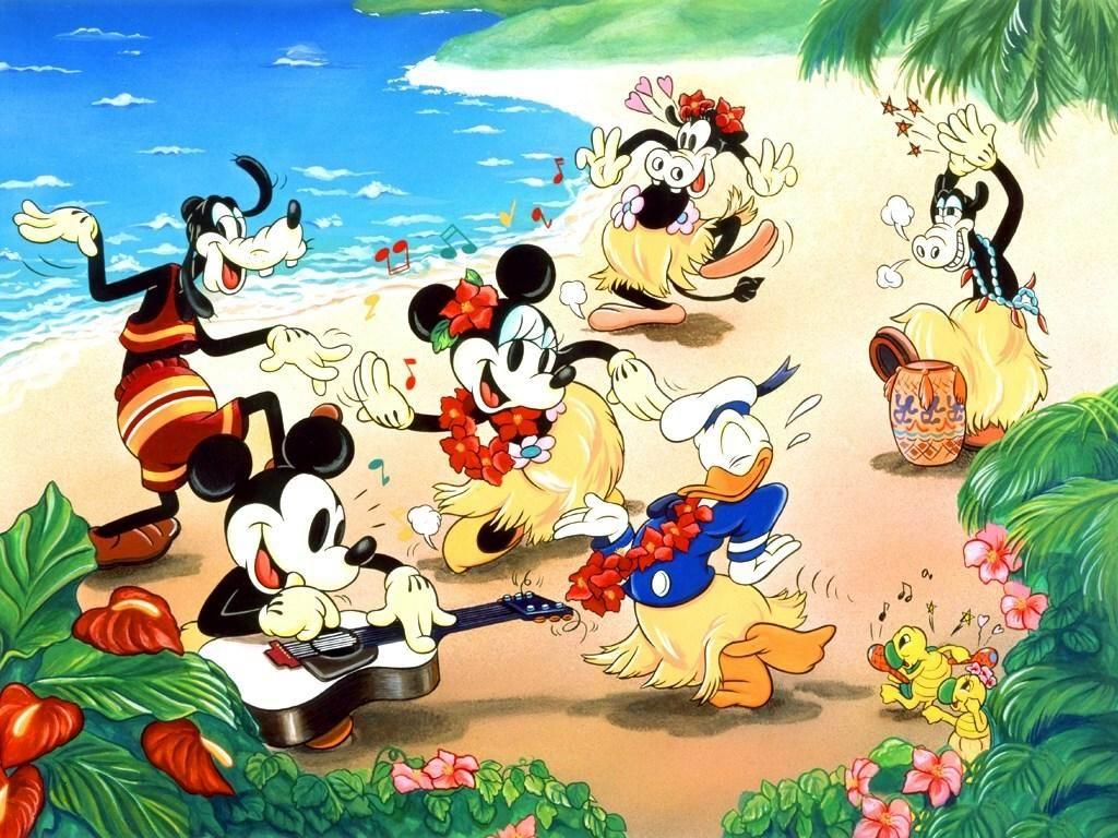 1024x768 Mickey Mouse and Friends Wallpaper