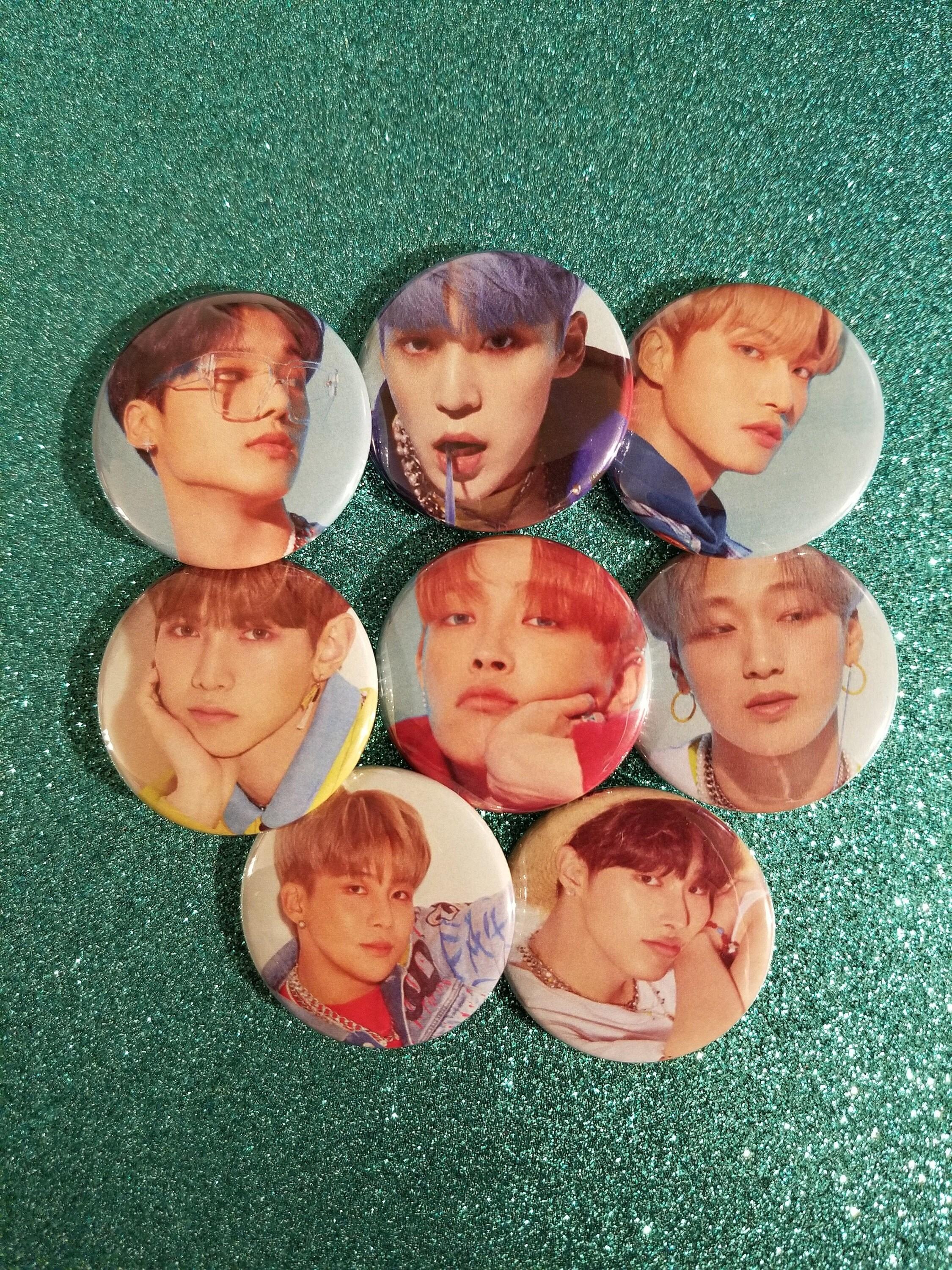 2250x3000 ATEEZ Illusion Metal Pinback Buttons