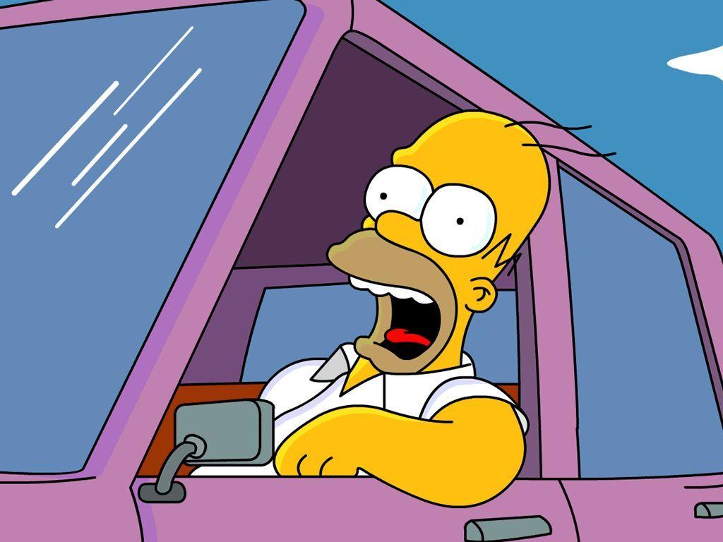 1024x768 Body Treatments: Homer Simpson Cartoon Wallpaper
