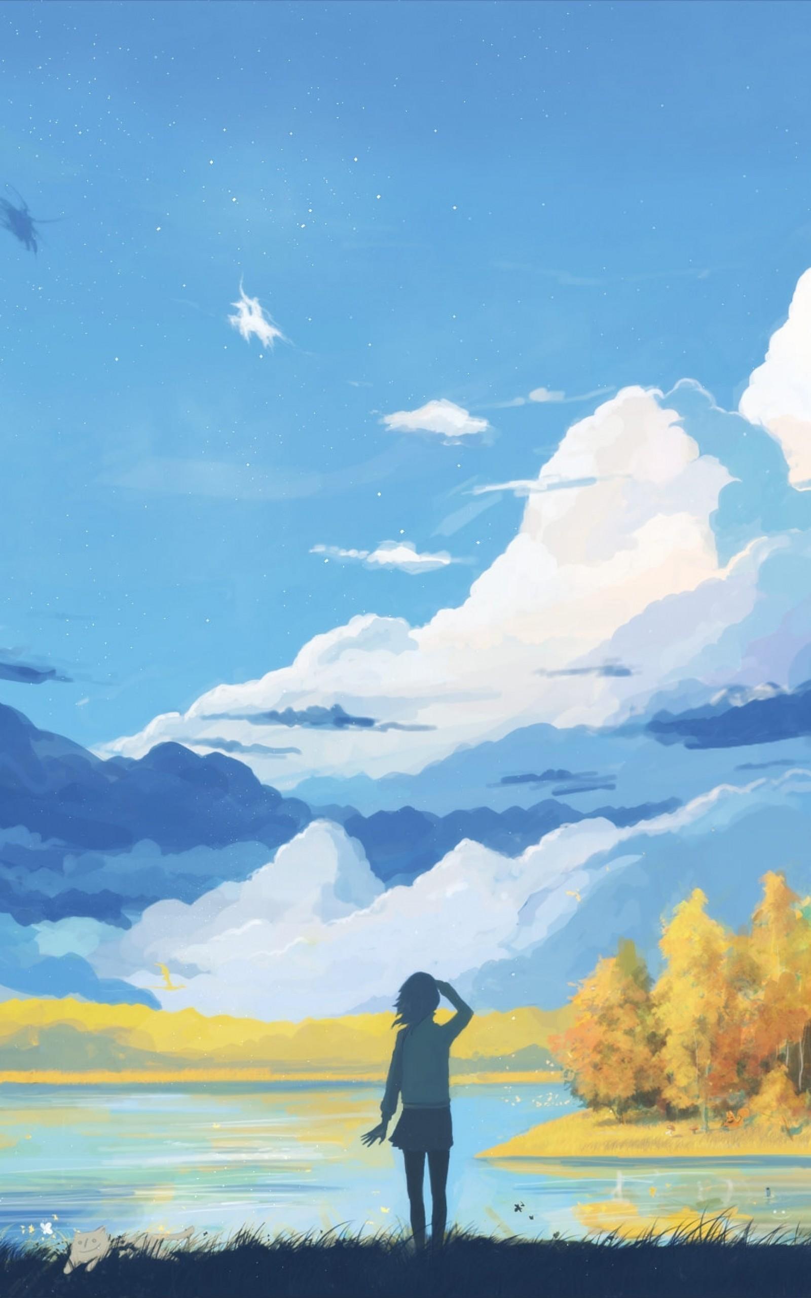 1600x2560 Calm Anime Wallpaper