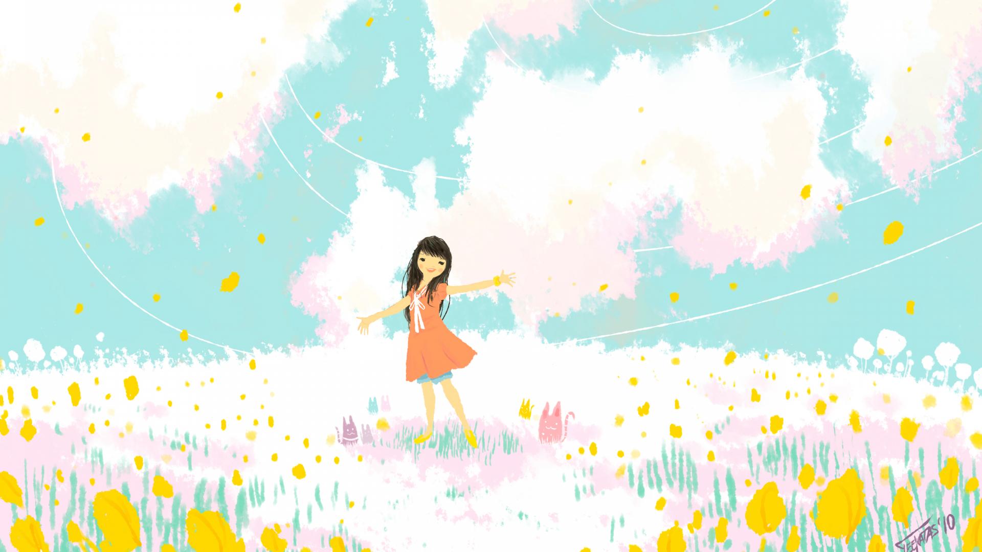 1920x1080 Free download Happy summer day drawing wallpaper [5120x3200] for your Desktop, Mobile & Tablet. Explore A Summer Day Wallpaper. A Summer Day Wallpaper, Wallpaper A Day, A Twitter Summer Wallpaper