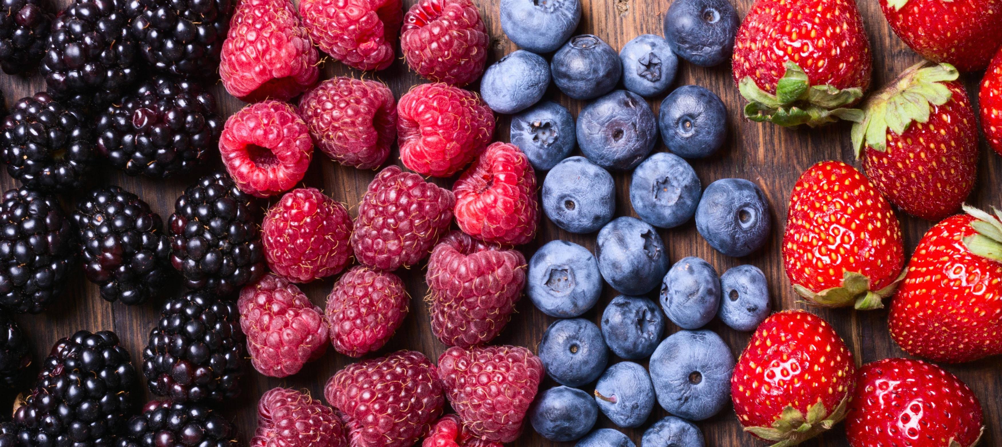3500x1561 Berry, Blackberry, Blueberry, Raspberry, Strawberry, Fruit wallpaper. Mocah HD Wallpaper