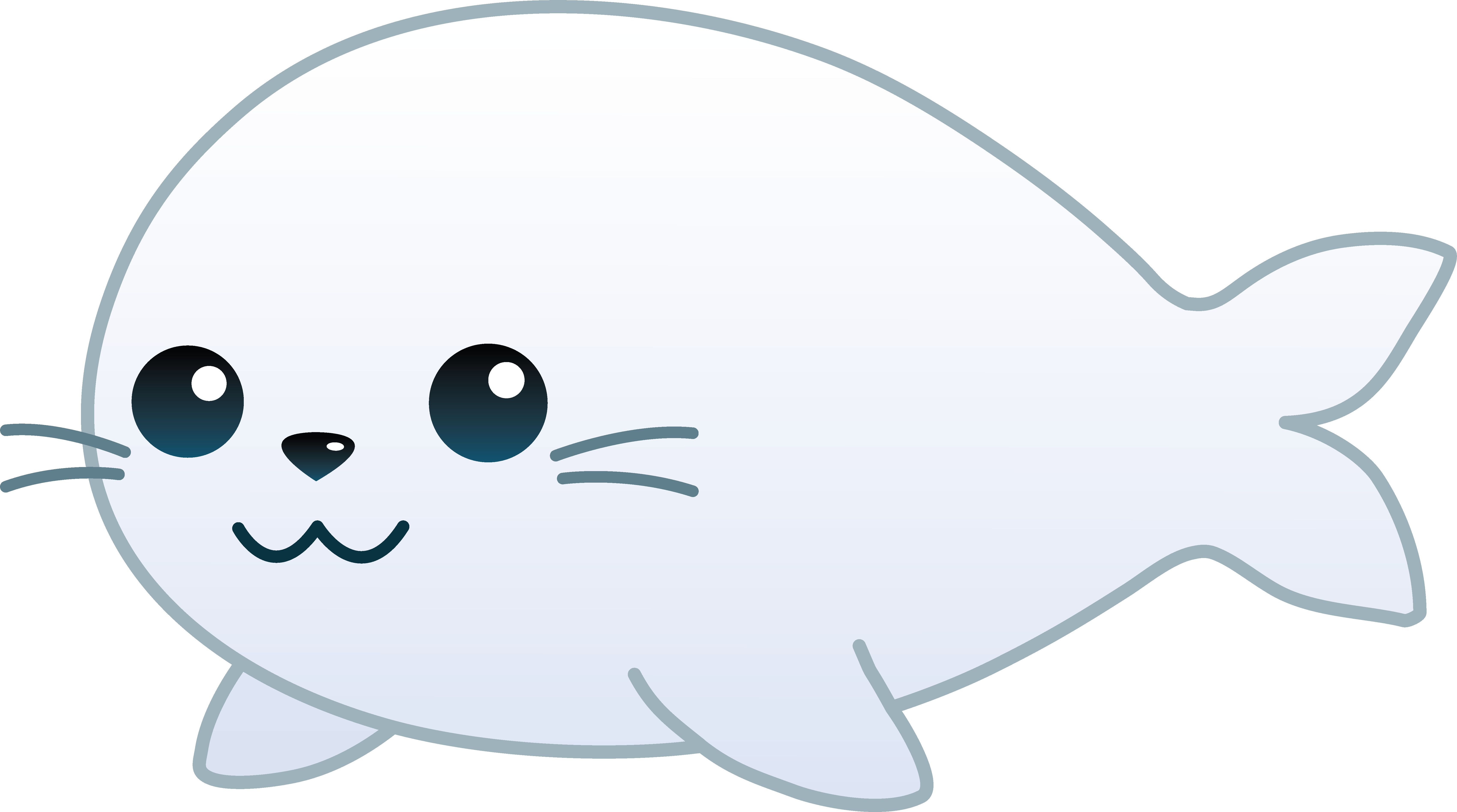 6802x3792 Cute Cartoon Seals