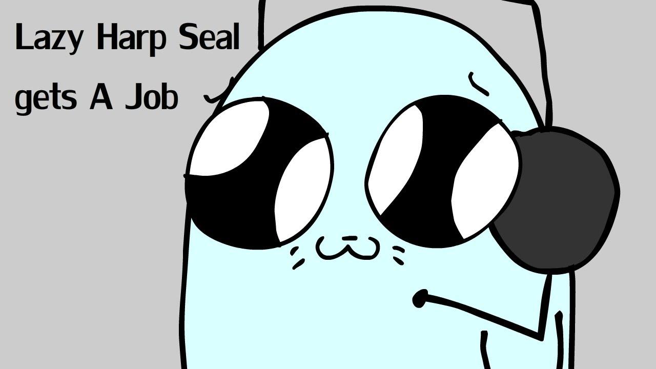 1280x720 Cartoon Baby Seal Wallpaper