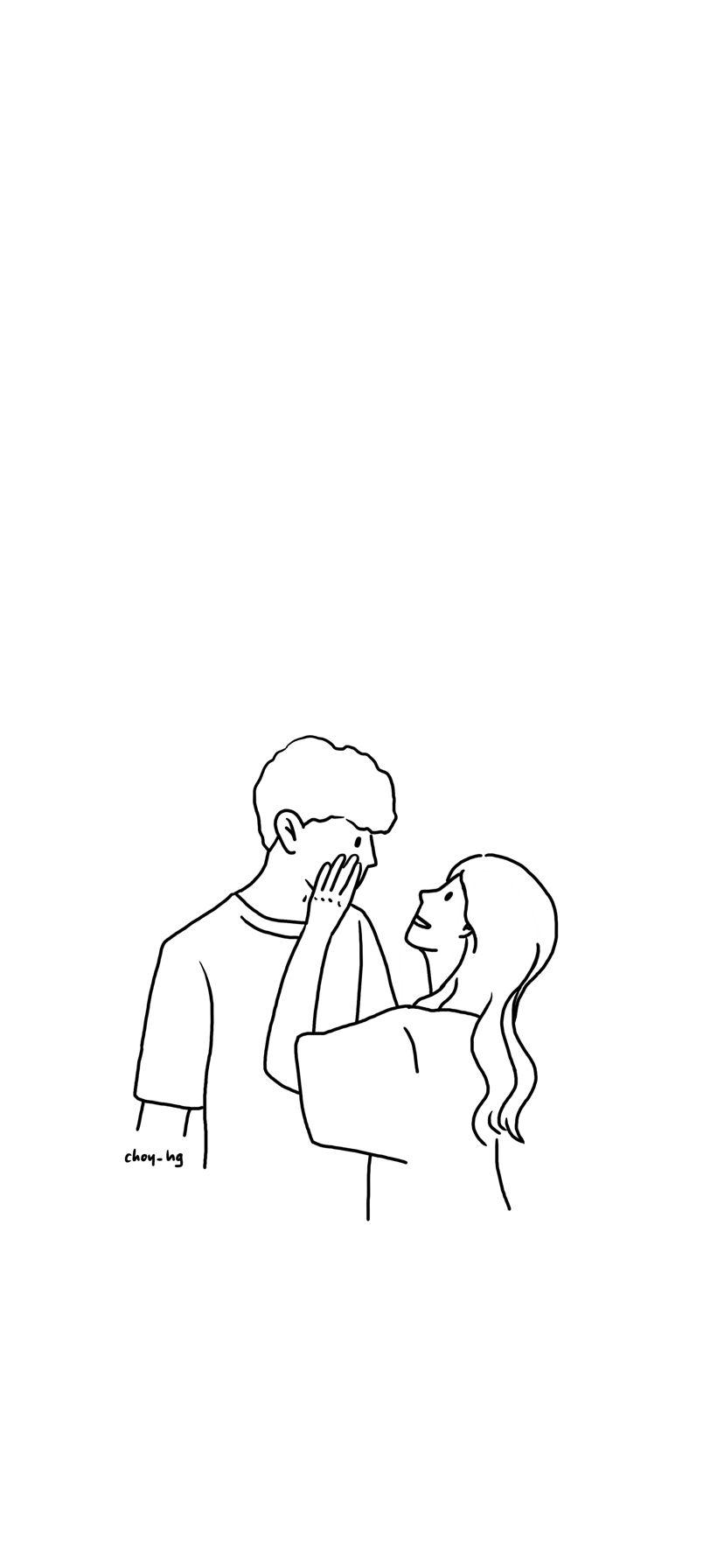 828x1792 iphone background illustration illust. Cute couple art, Sky aesthetic, Wallpaper iphone disney