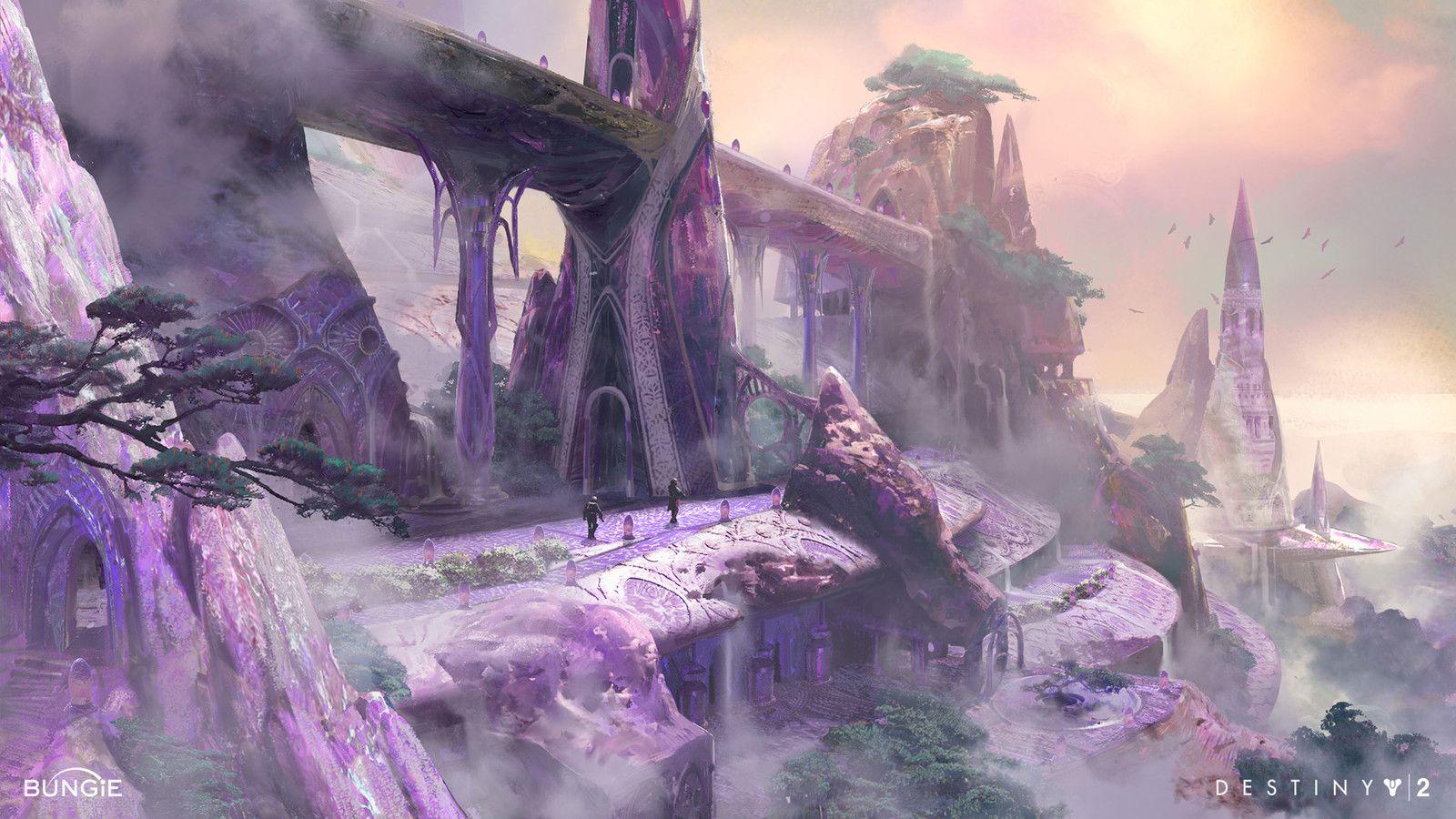 1600x900 Destiny 2: Forsaken: Dreaming City Artwork 6aaDZx. Dream City, Fantasy Landscape, Fantasy City