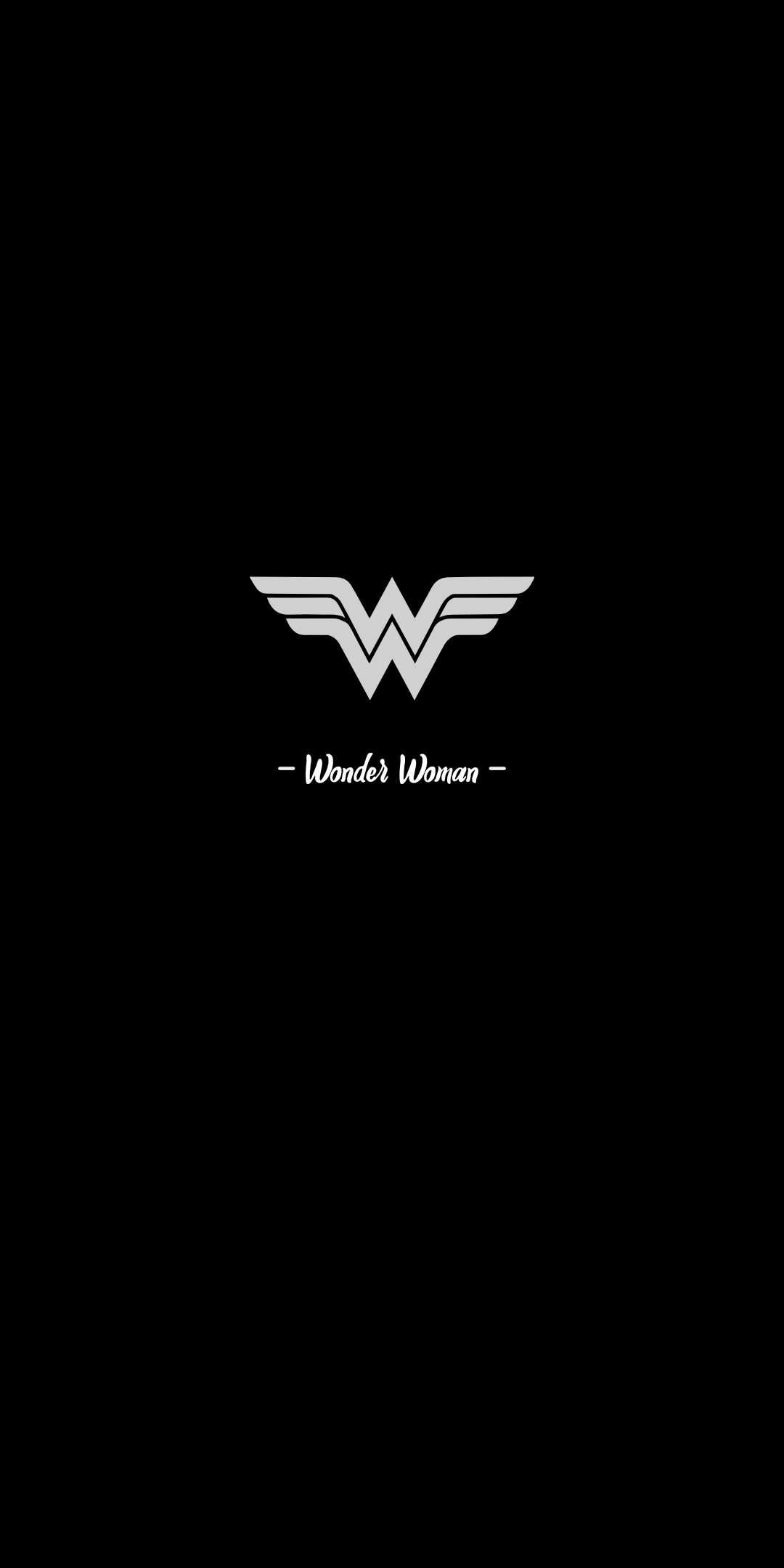 1080x2160 Artwork I made a minimalist Wonder Woman wallpaper for oled phones (160 x 080p)