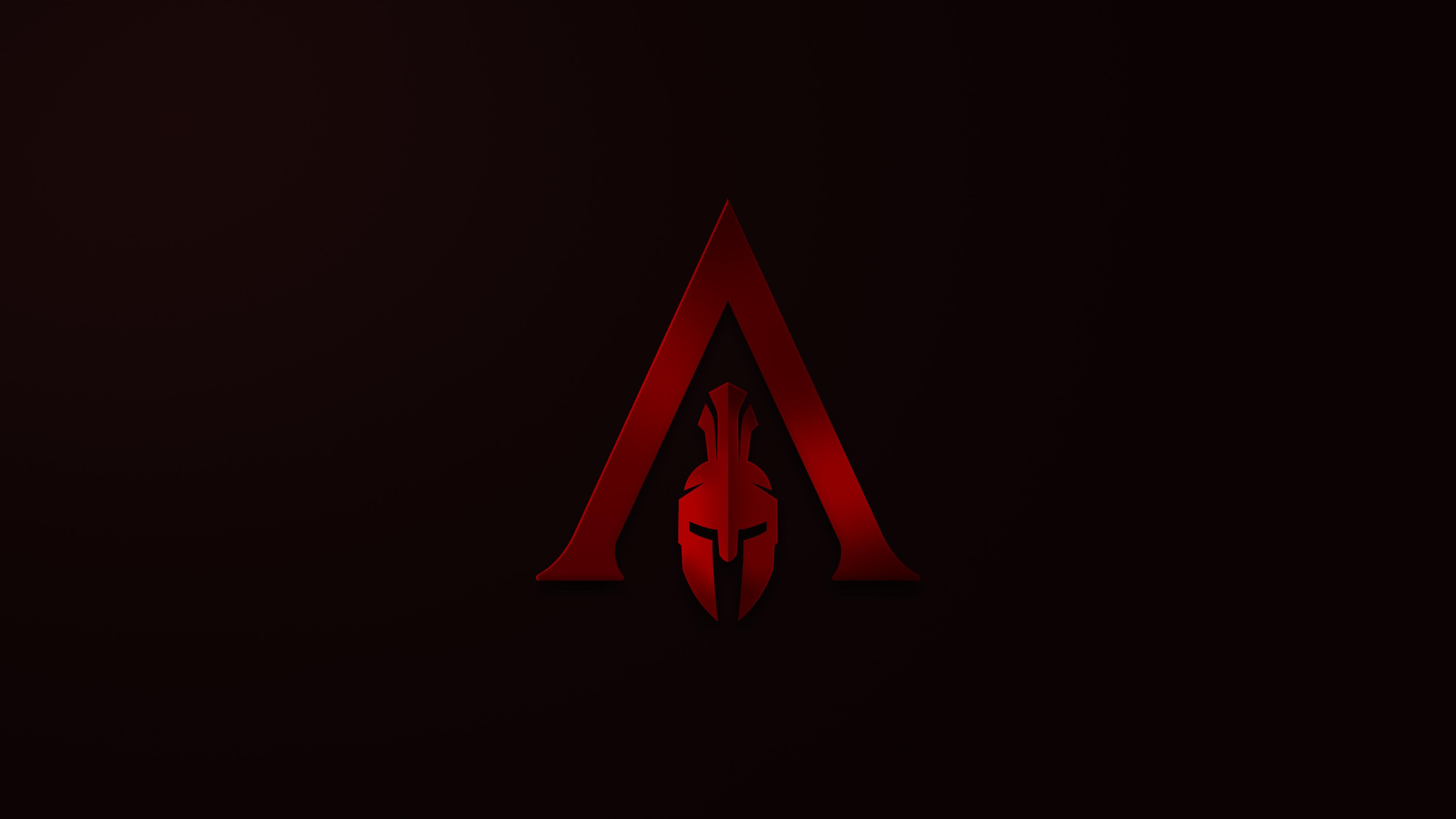 3840x2160 Wallpaper 4k Assassins Creed Odyssey Minimalism Logo 4k Wallpaper