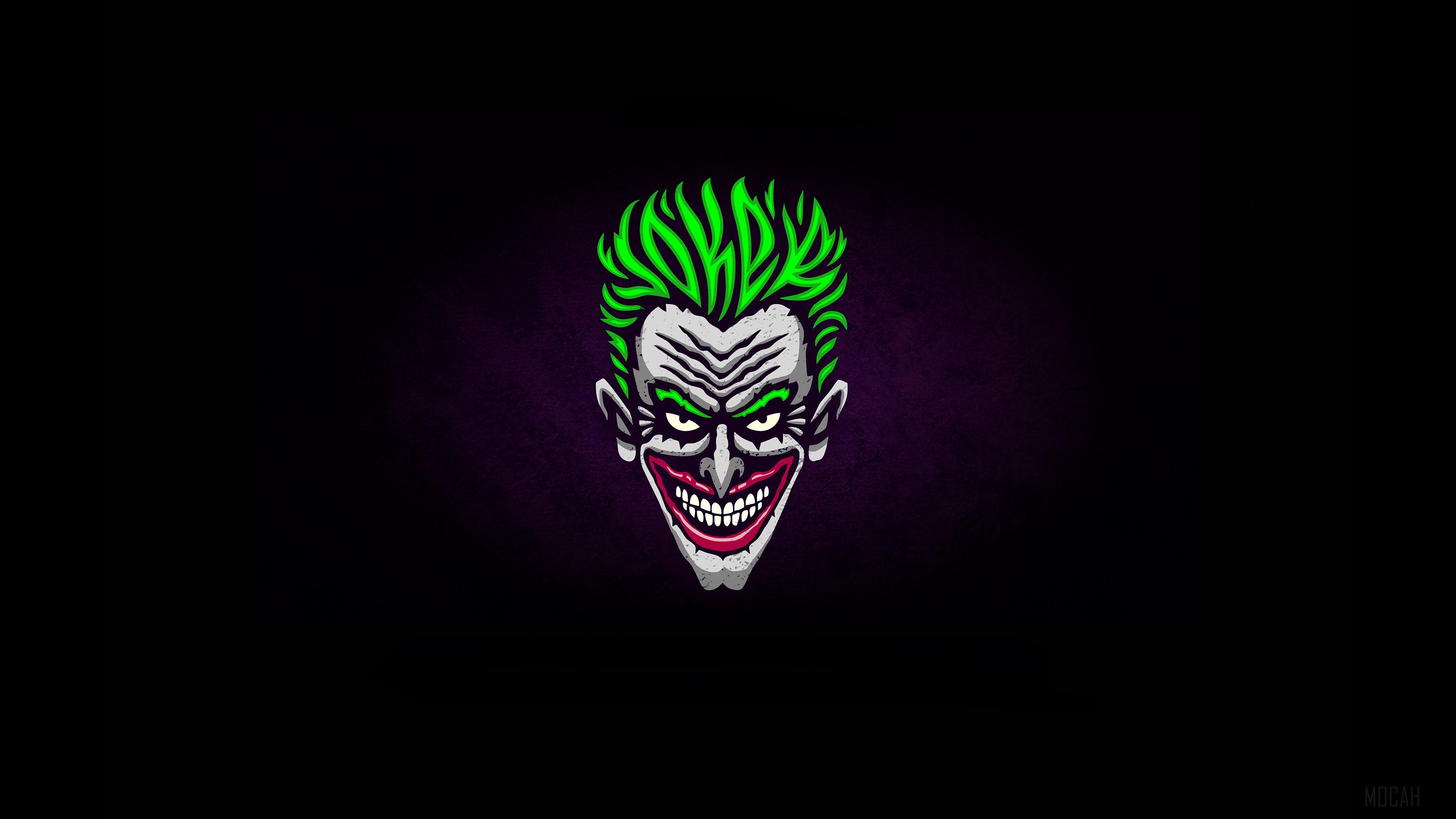 3840x2160 Joker Minimalist Logo 4k wallpaper. Mocah HD Wallpaper