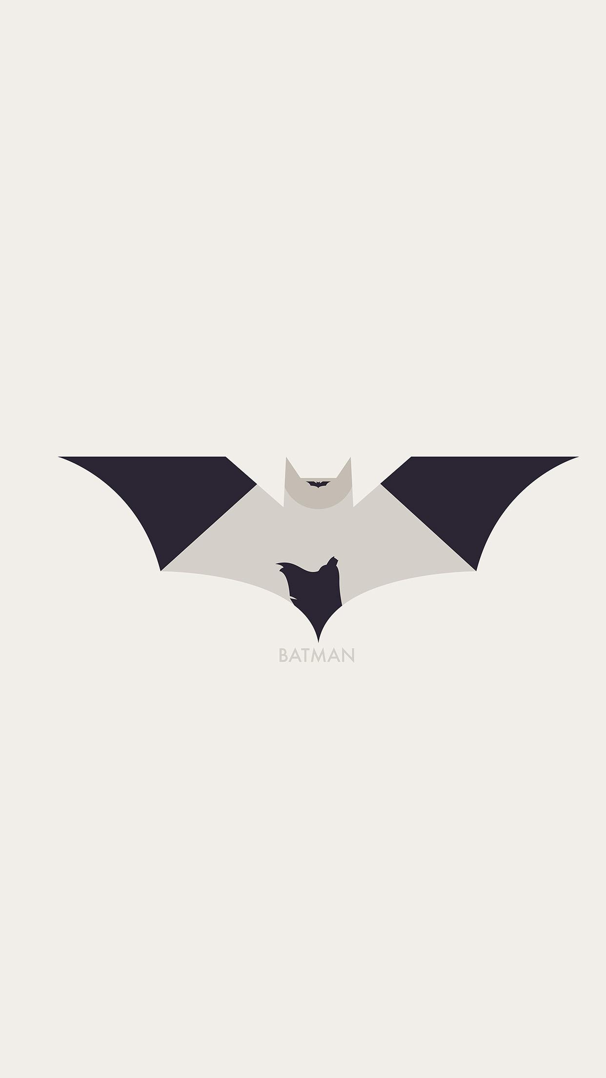 1242x2208 Hugoli Art Batman Minimal Logo Illust