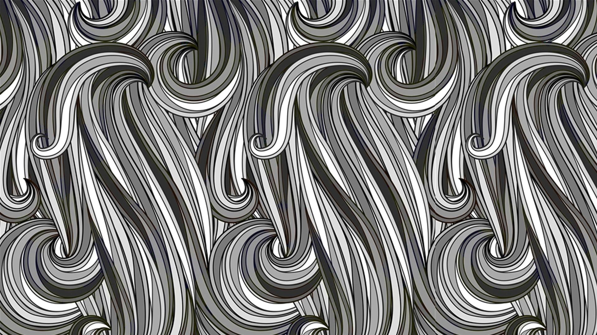 1920x1080 Black And White Pattern HD Abstract Wallpaper