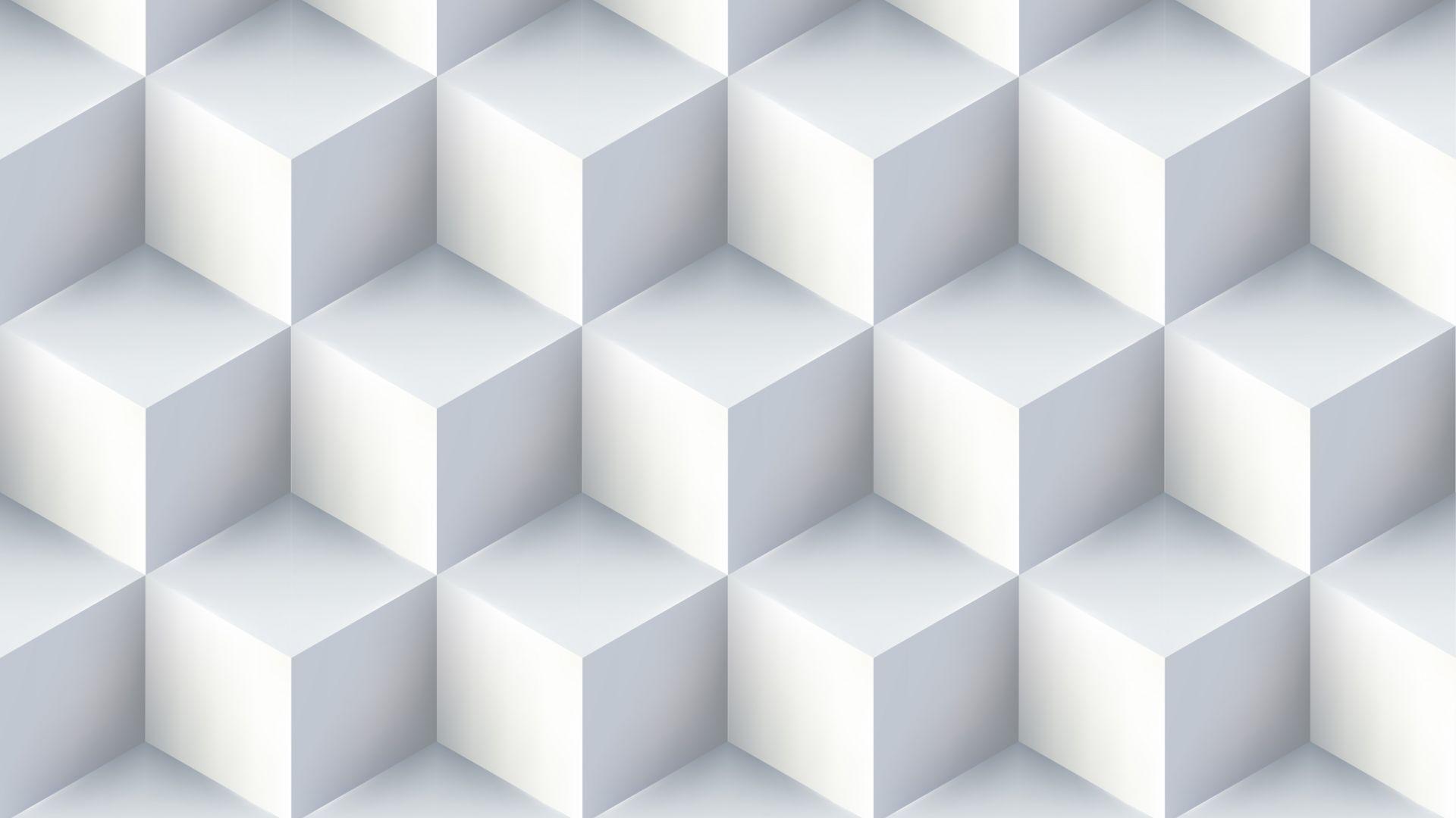 1920x1080 Desktop Wallpaper Texture, White Cubes, Abstract, Pattern, HD Image, Picture, Background, 439ecd