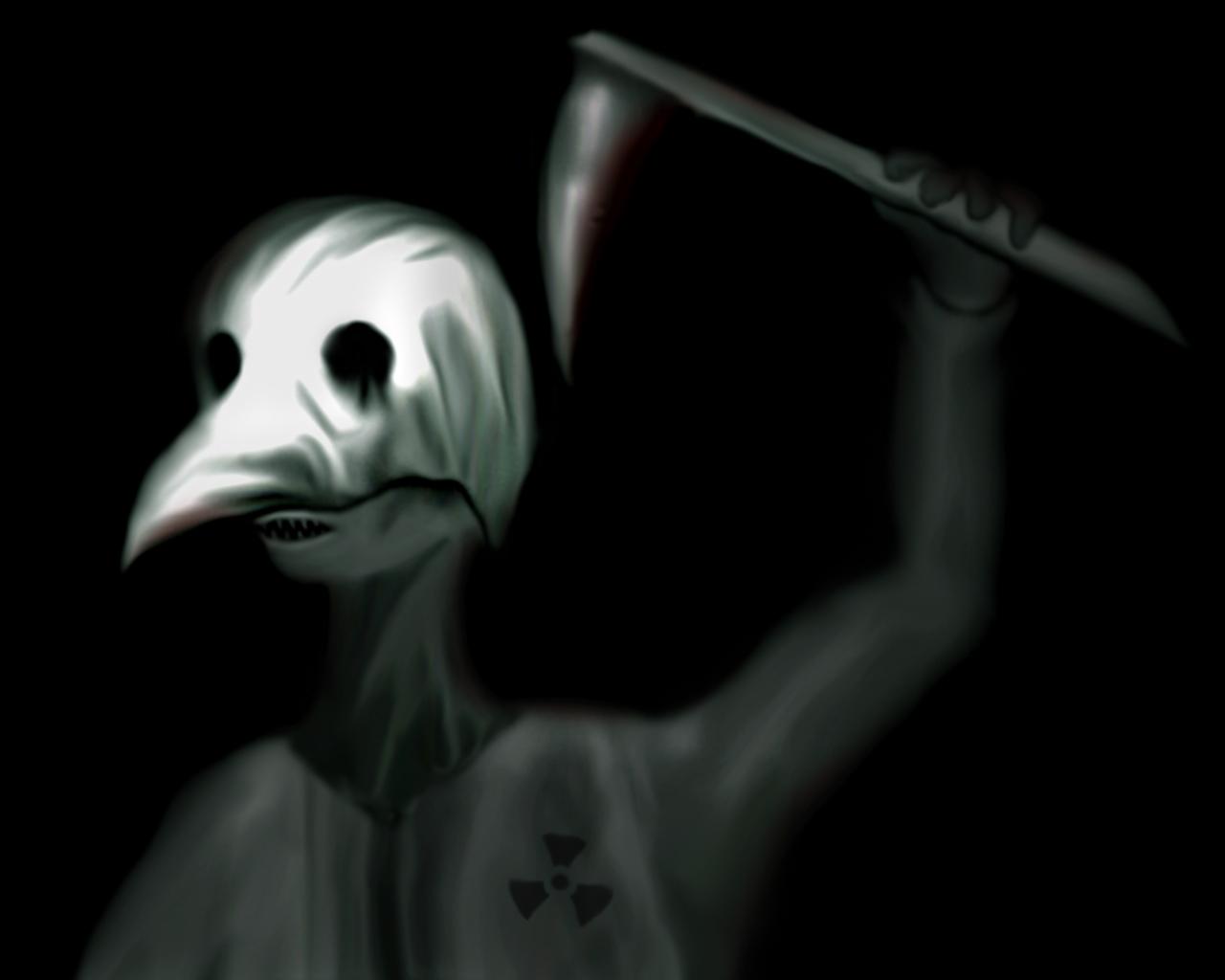 1280x1024 Scary People Wallpaper