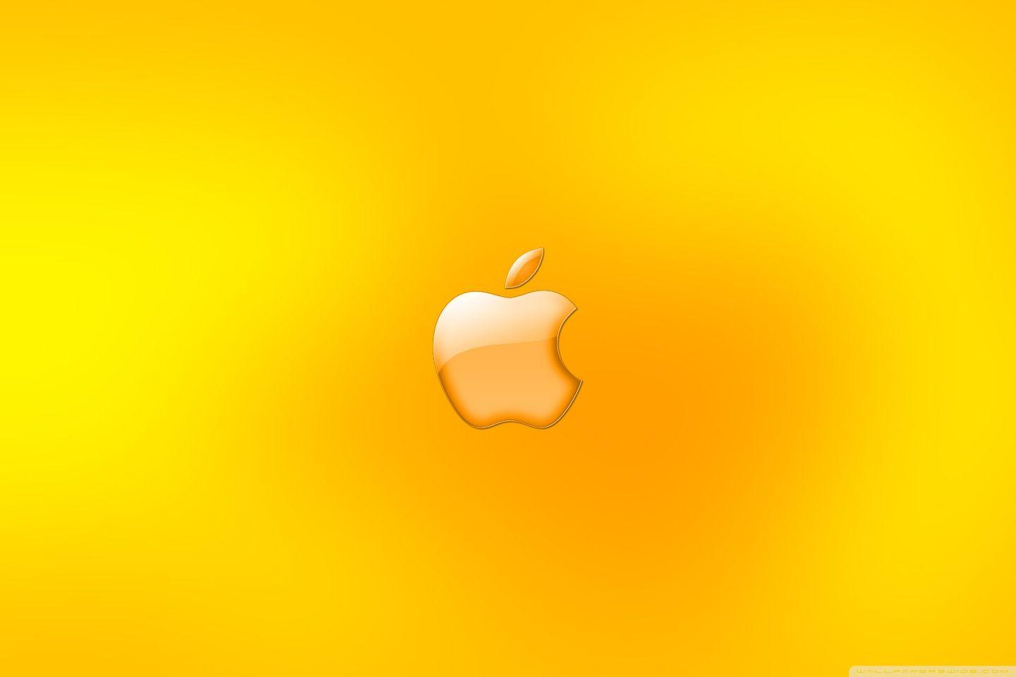 1440x960 Apple Logo Gold ❤ 4K HD Desktop Wallpaper for 4K Ultra HD TV
