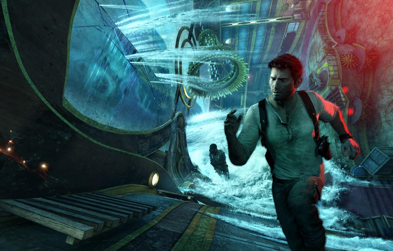 1332x850 Wallpaper Game, Naughty Dog, Nathan Drake, Uncharted 3: Drake's Deception image for desktop, section игры