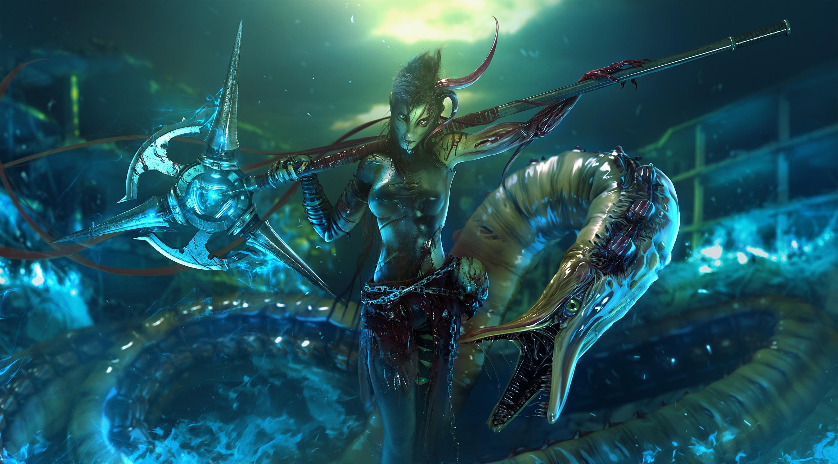 2700x1497 Sea Monster HD Wallpaper and Background