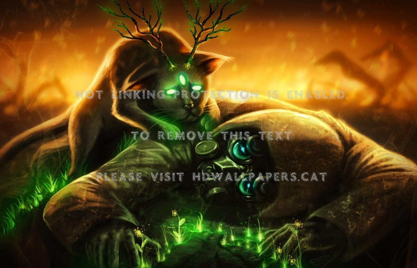1397x900 Toxic Wasteland Mask Sad Dark Green Fantasy Image HD Download