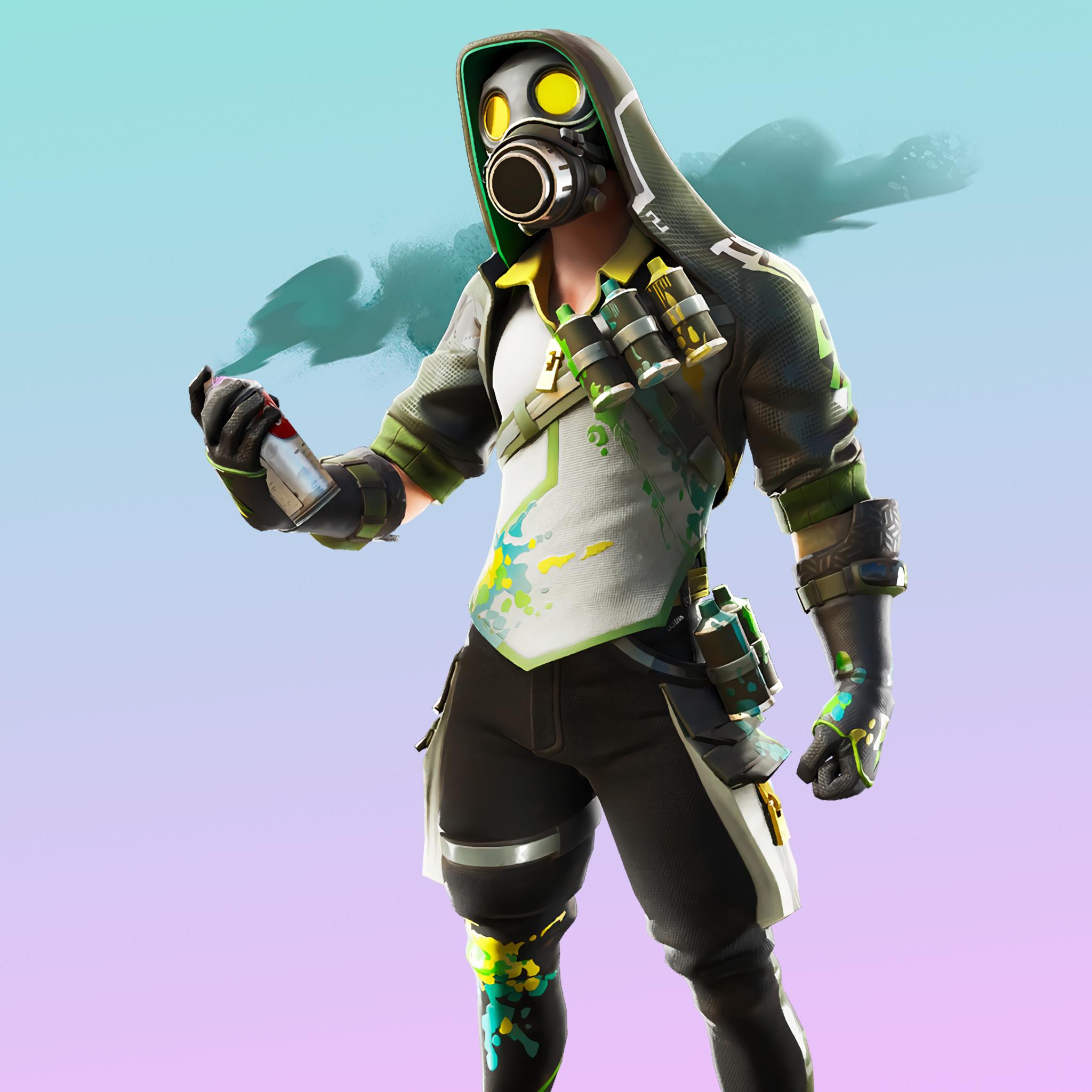 2048x2048 Toxic Tagger Fortnite iPad Air Wallpaper, HD Games 4K Wallpaper, Image, Photo and Background