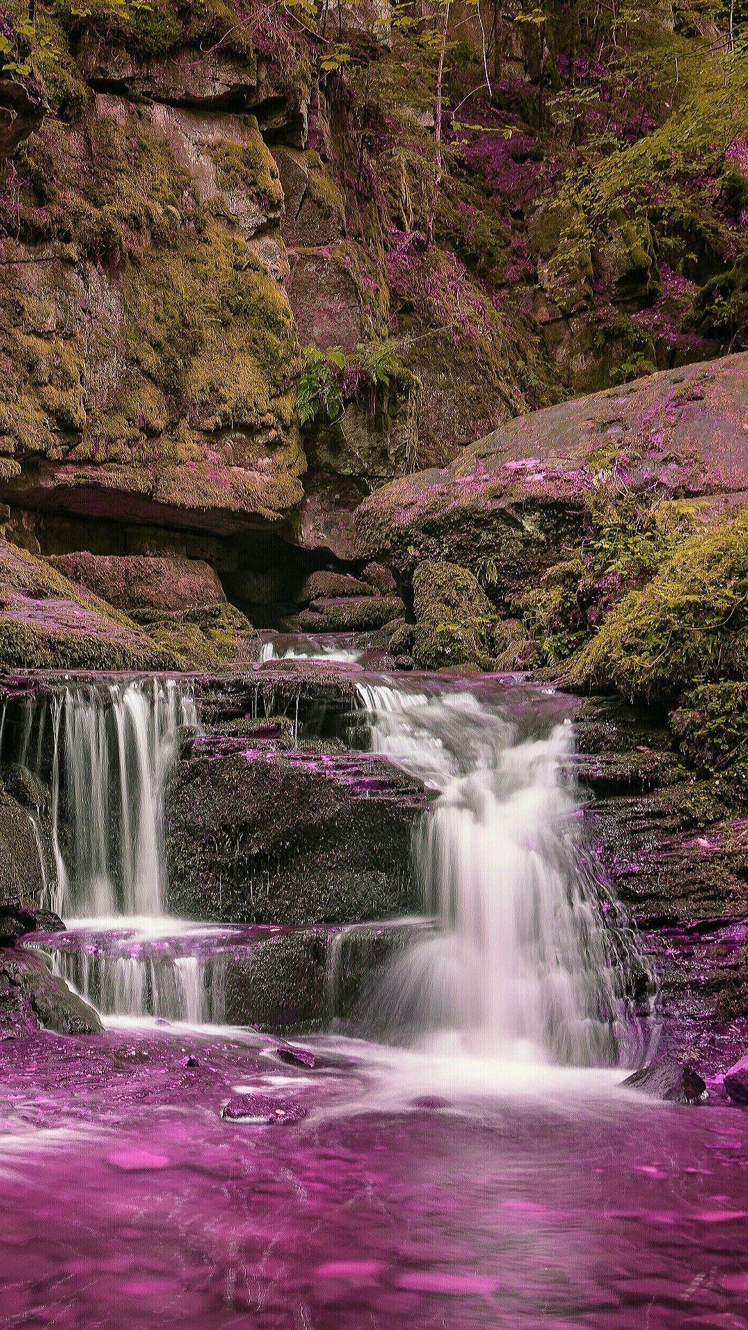 Pink Waterfall Wallpapers Top Free Pink Waterfall Backgrounds