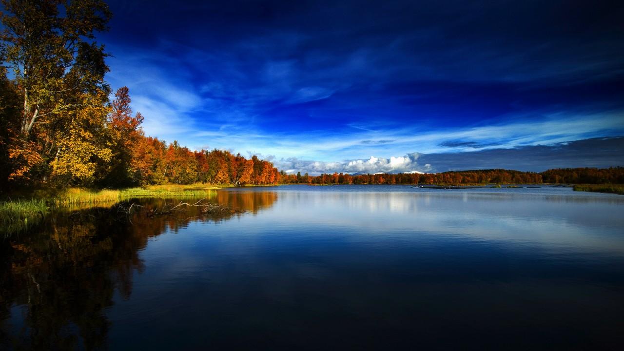 1280x720 Autumn in Norway Wallpaper 3D Models. Free