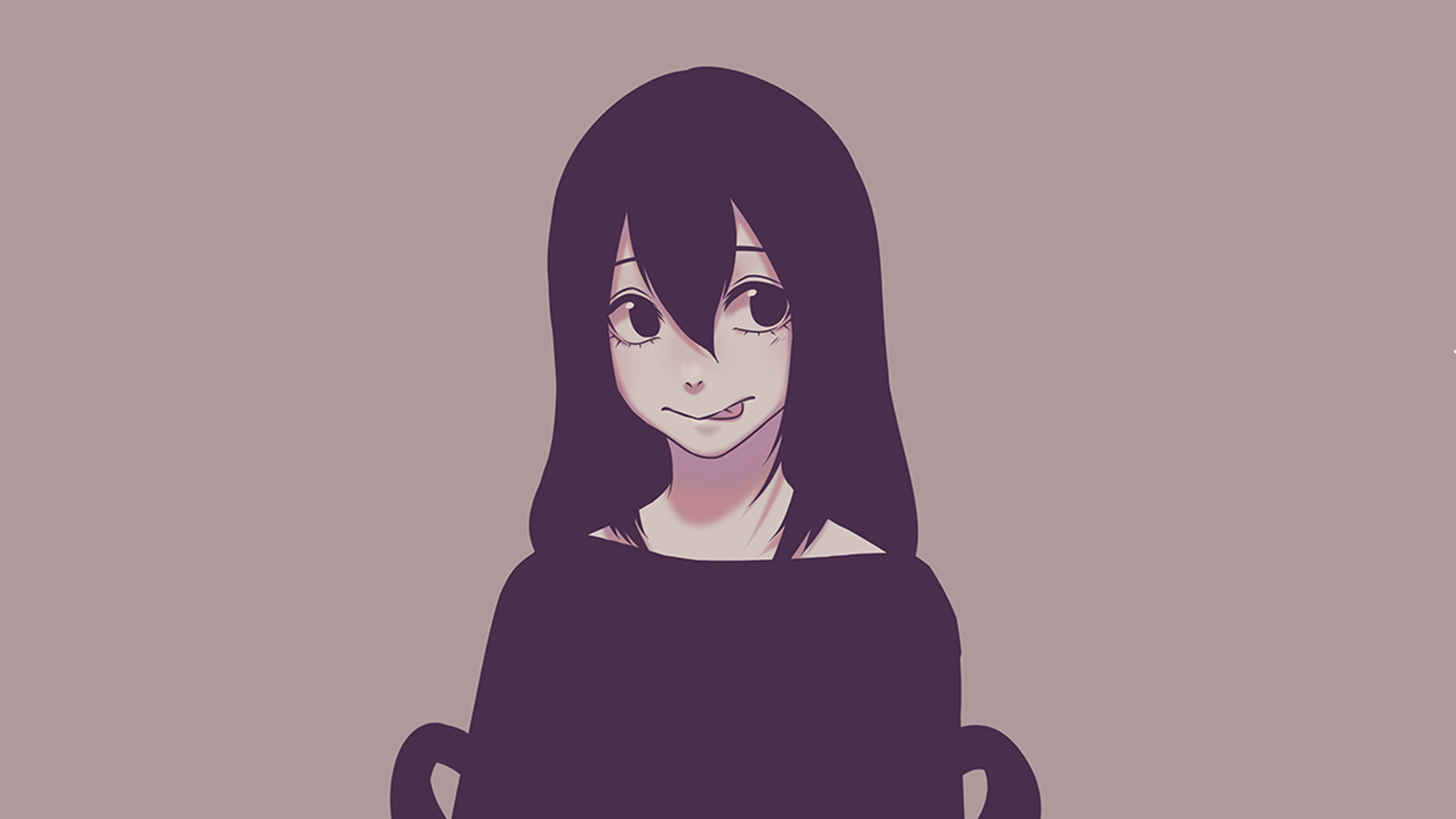 1920x1080 Wallpaper / Boku no Hero Academia, Tsuyu Asui, simple background, anime girls