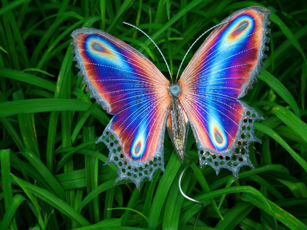 1024x768 Artificial butterfly Desktop wallpaper 1024x768