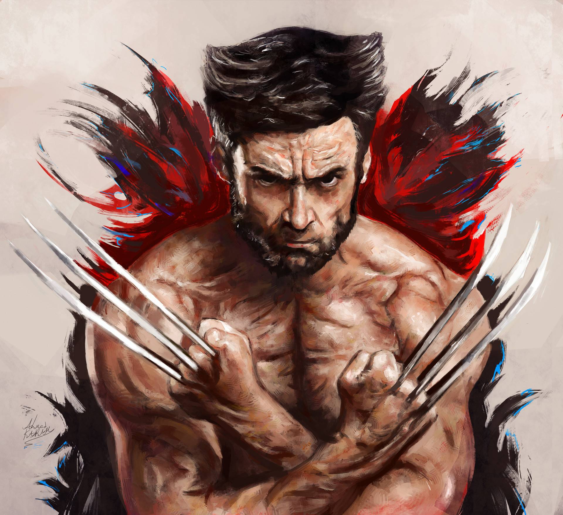 1920x1759 Hugh Jackman as Wolverine Artwork Wallpaper, HD Superheroes 4K Wallpaper, Image and Background