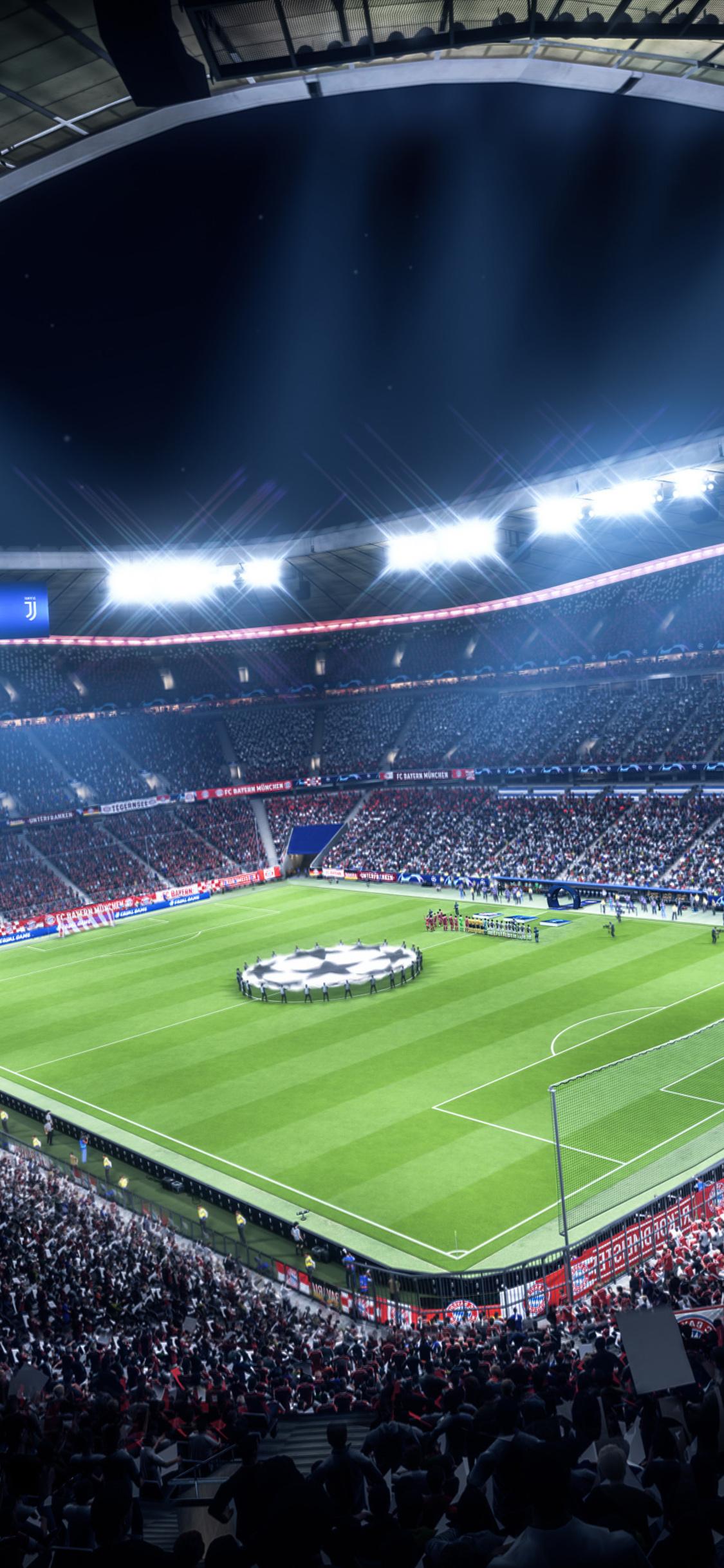 1125x2436 Soccer Stadium Wallpaper HD Wallpaper