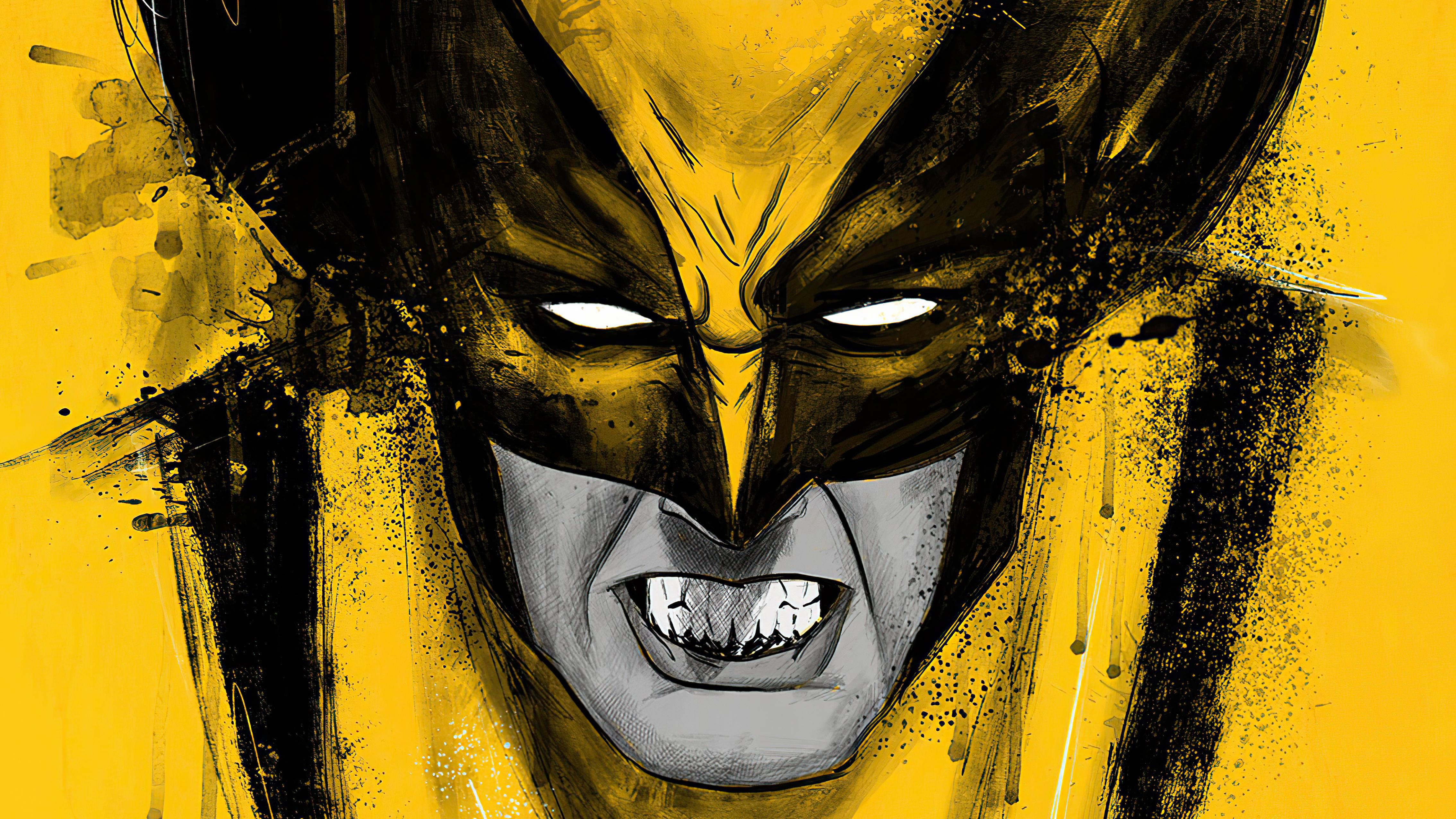 4536x2551 Wolverine Yellow Art 4k, HD Superheroes, 4k Wallpaper, Image, Background, Photo and Picture