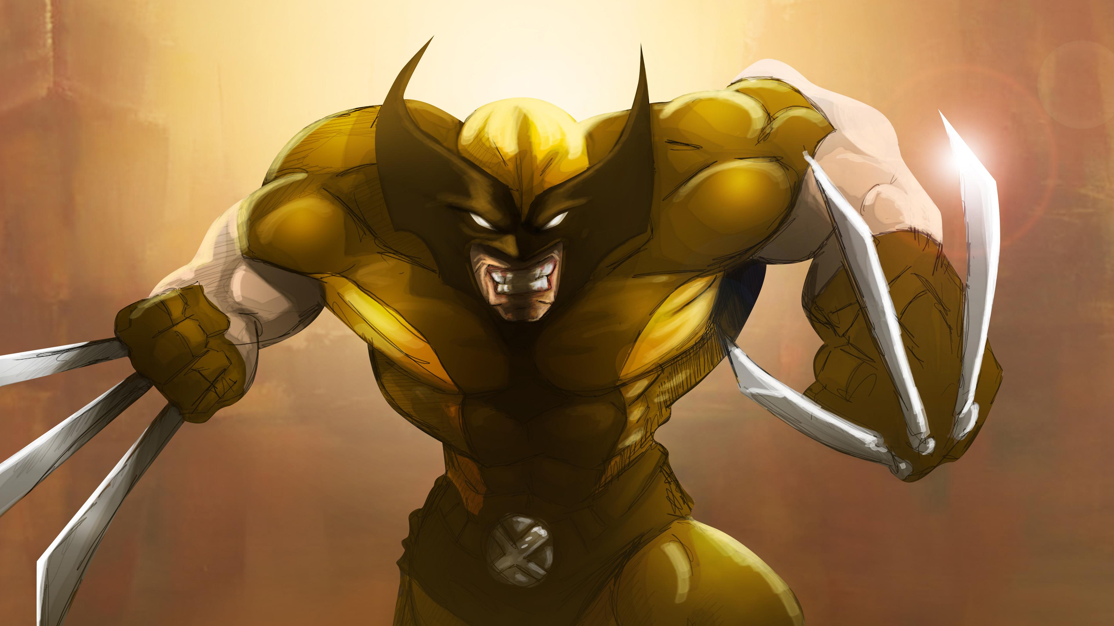 3840x2160 Wallpaper 4k Wolverine Art 4k Wallpaper