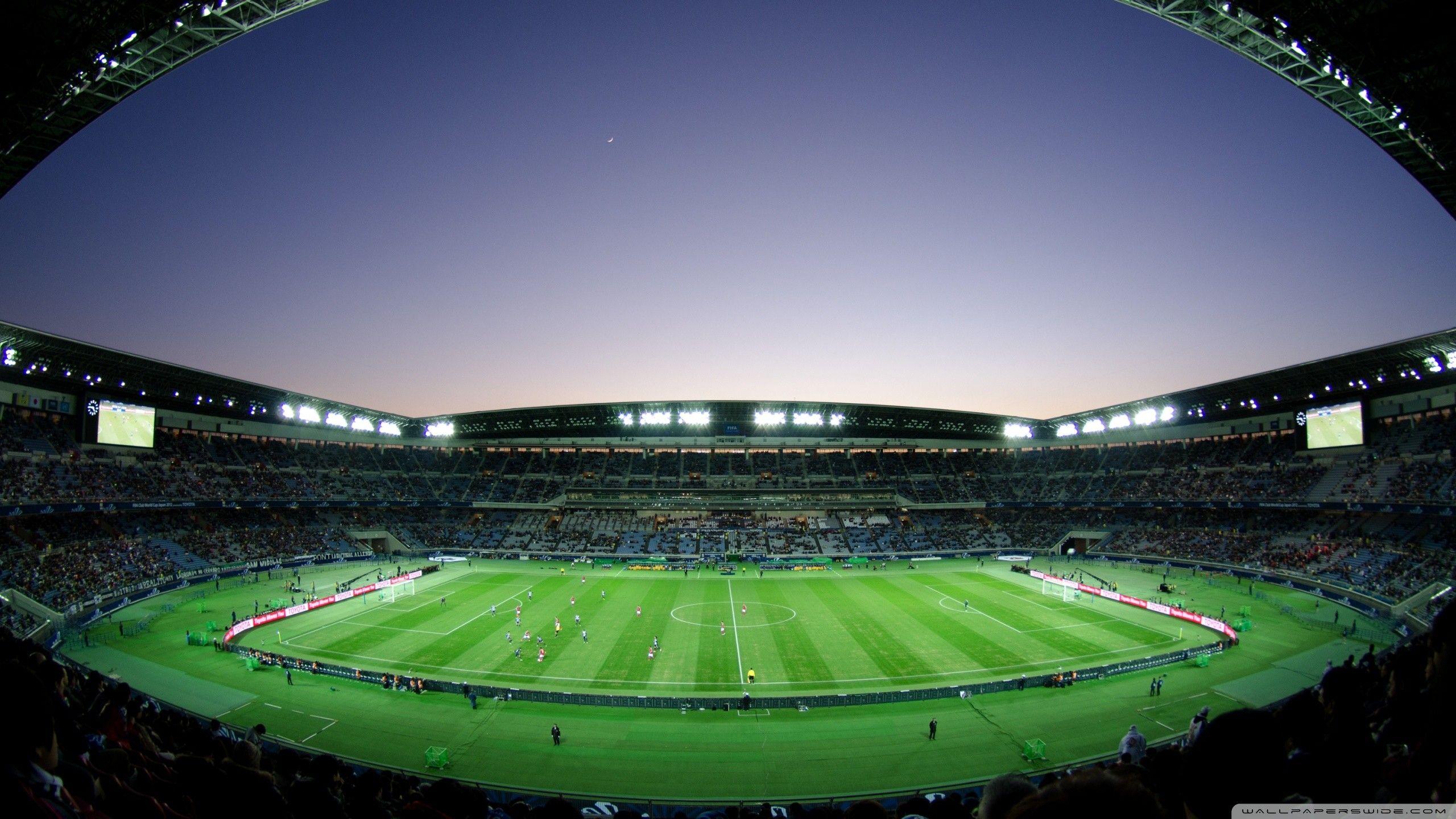 2560x1440 Soccer Stadium 4K Wallpaper