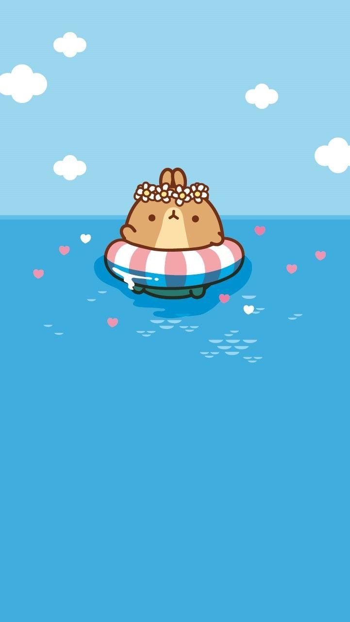 721x1280 Molang Wallpaper. Molang wallpaper, Cute summer wallpaper, Kawaii wallpaper