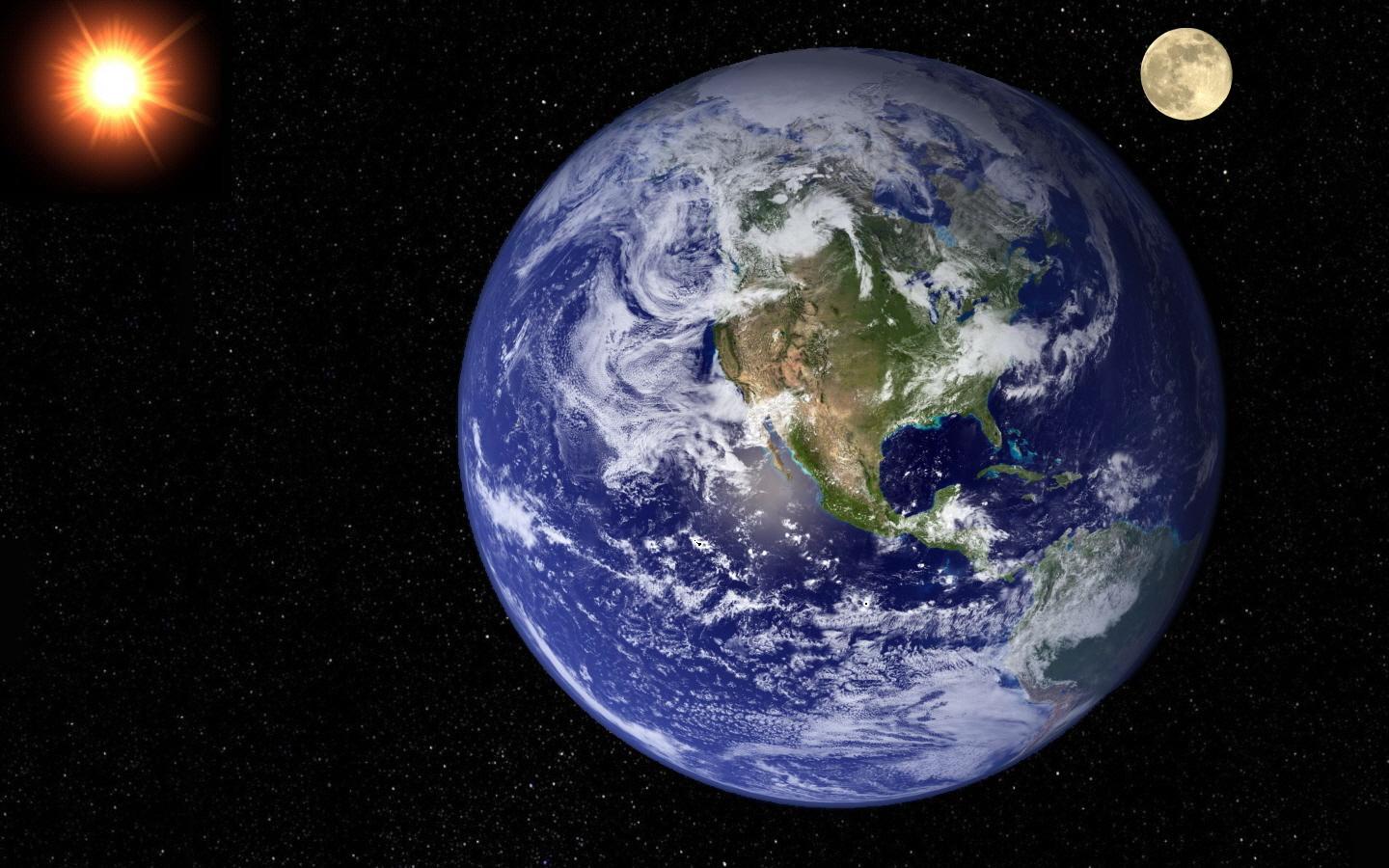 1440x900 Free download Earth Sun and Moon 2 wallpaper ForWallpapercom [1440x900] for your Desktop, Mobile & Tablet. Explore Sun and Moon Wallpaper. Moon and Stars Wallpaper, Sun and Moon Desktop