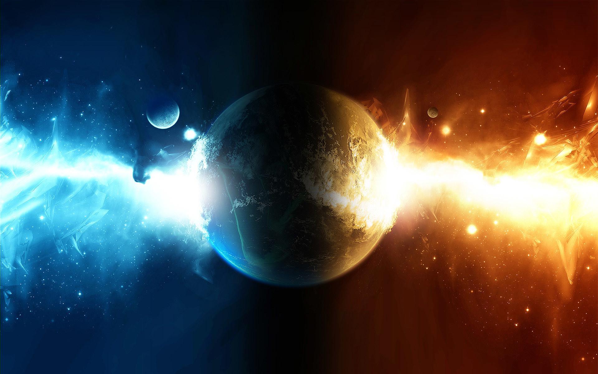 1920x1200 Sun Vs Moon Wallpaper