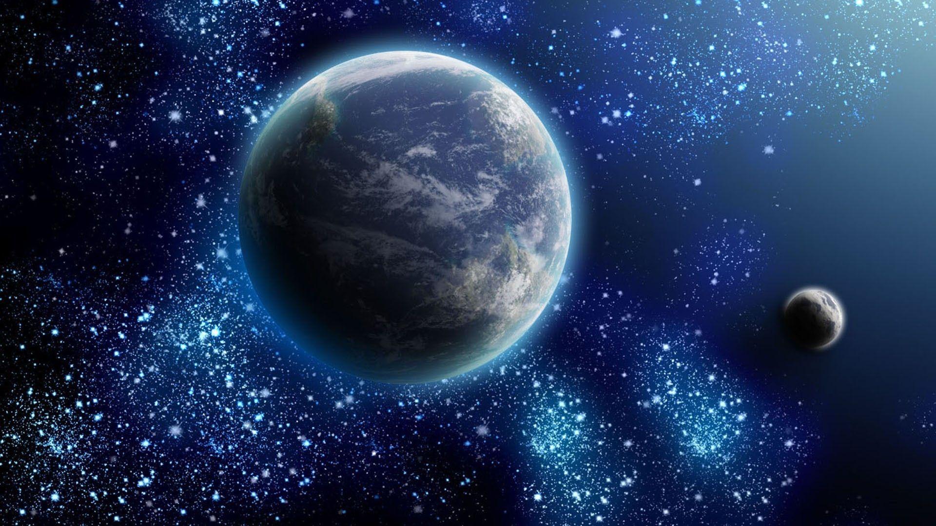 1920x1080 Sun Moon and Stars Wallpaper