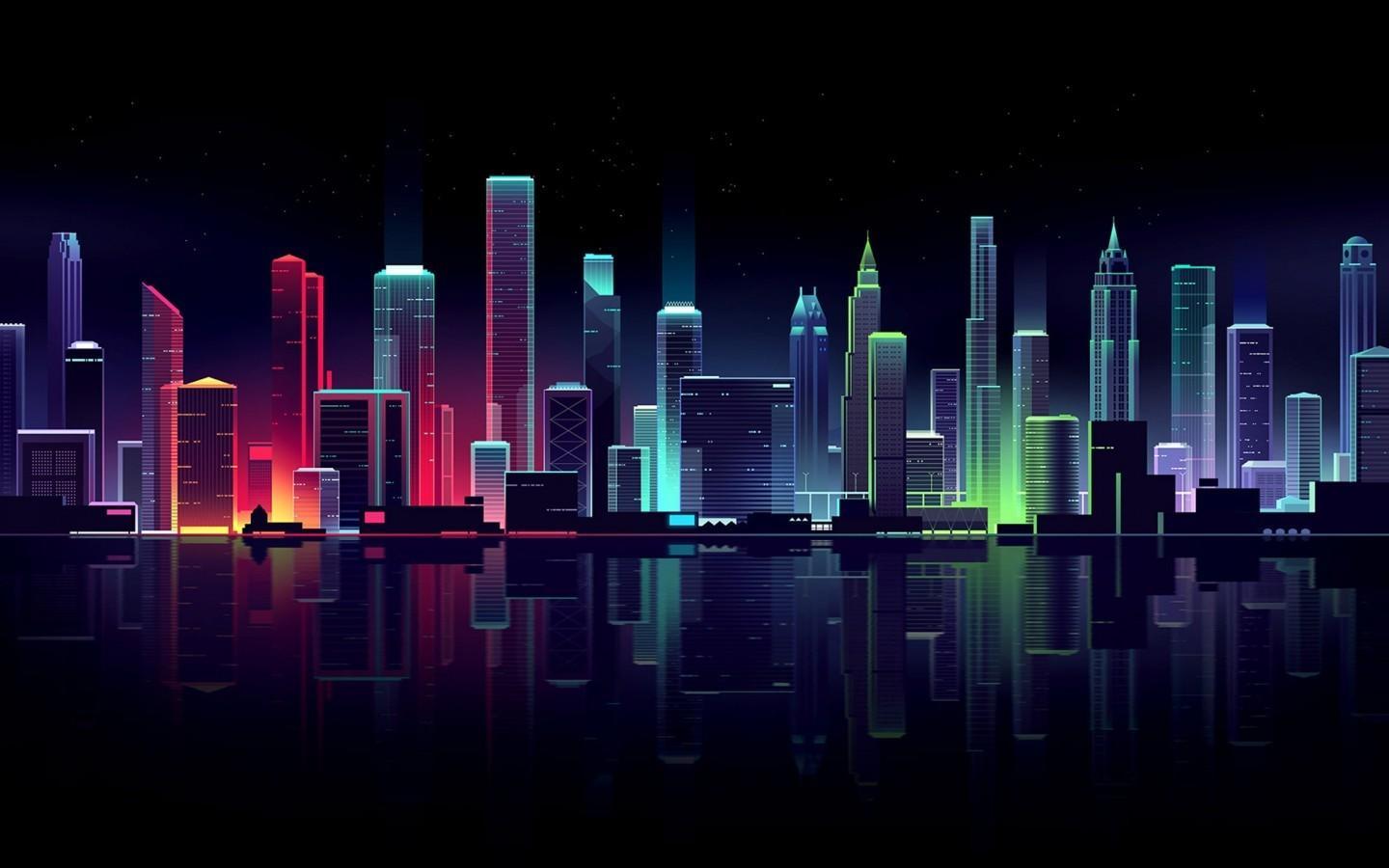 1440x900 CityLine Wallpaper