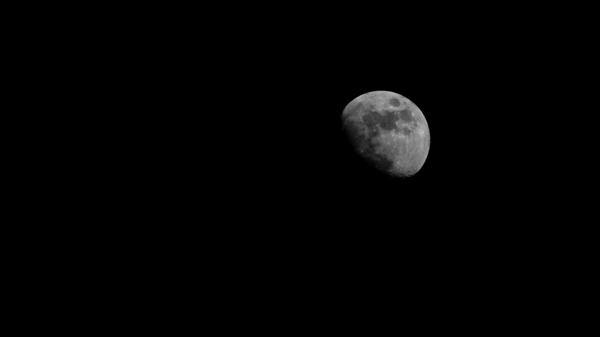 1920x1080 Download wallpaper 1920x1080 moon, black, dark, night full hd, hdtv, fhd, 1080p HD background