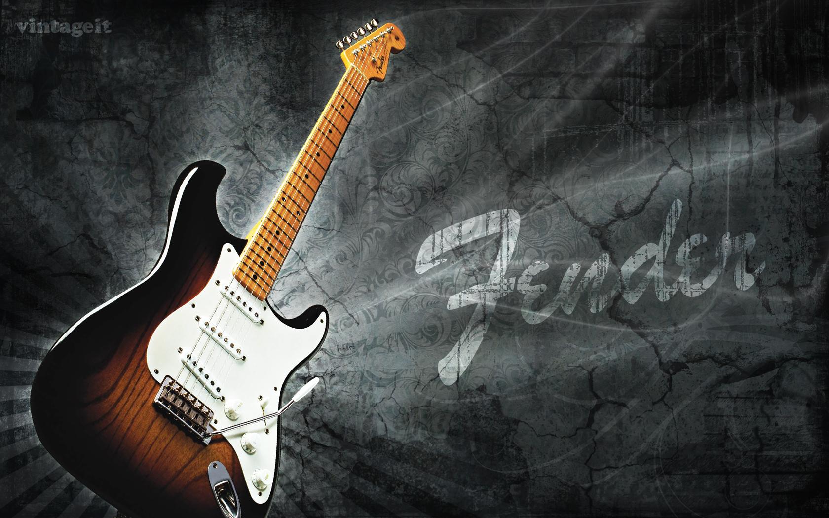 1680x1050 Fender Stratocaster wallpaper Desktop HD iPad iPhone wallpaper