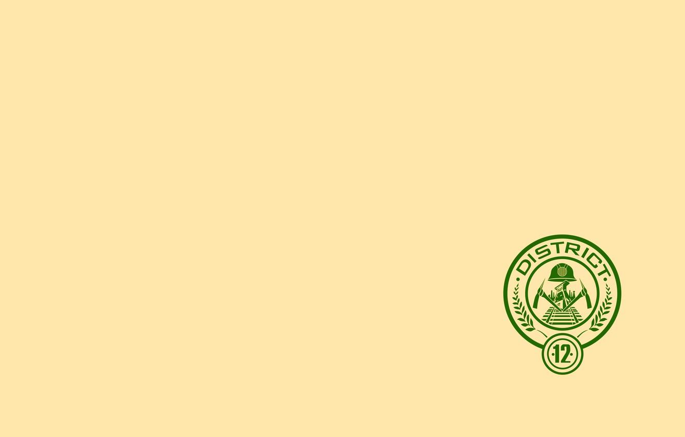1332x850 Wallpaper logo, The hunger games, The Hunger Games, miners, The district - for desktop, section минимализм