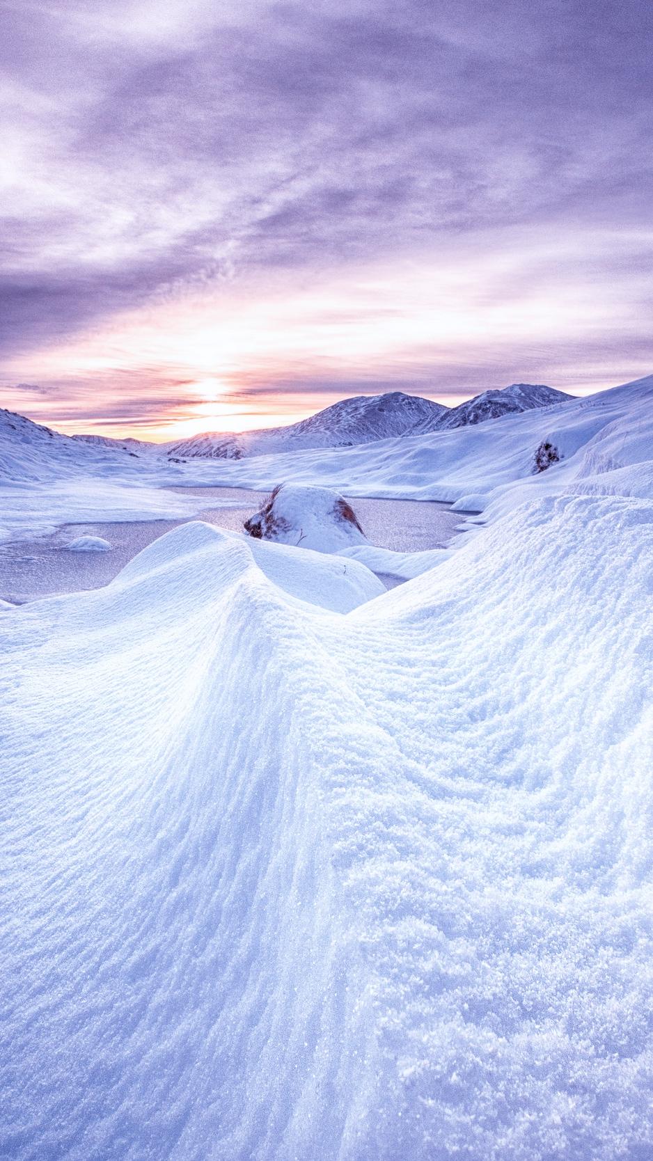 938x1668 Snow Mountain Wallpaper