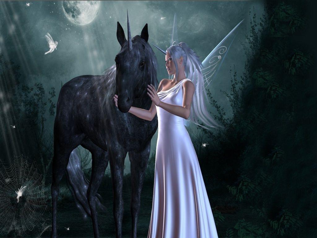 1024x768 Fairies Image. Icon, Wallpaper and Photo on Fanpop. Unicorn and fairies, Fairy wallpaper, Unicorn wallpaper