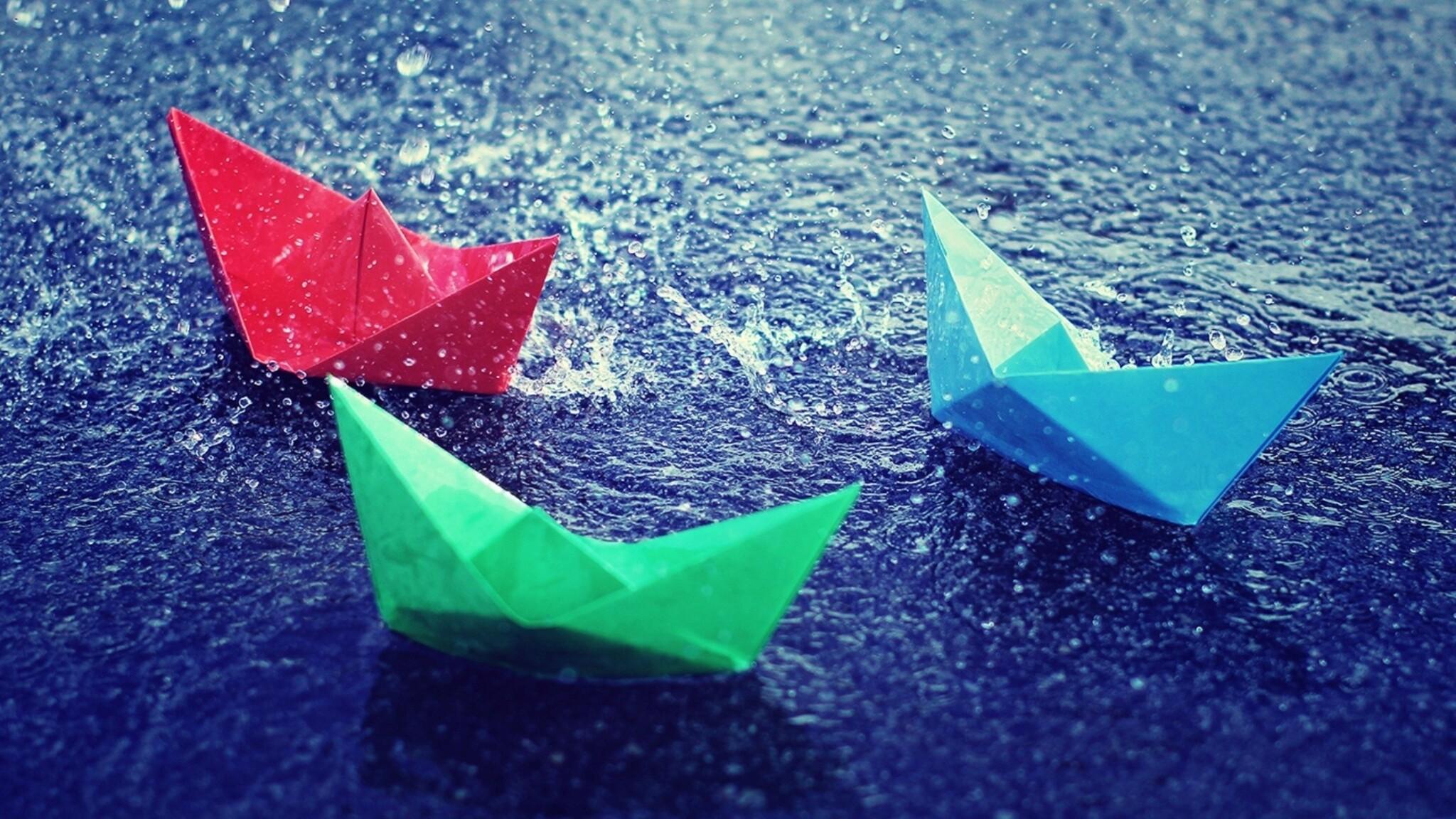 2048x1152 Colorful Paper Boats 2048x1152 Resolution HD 4k Wallpaper, Image, Background, Photo and Picture