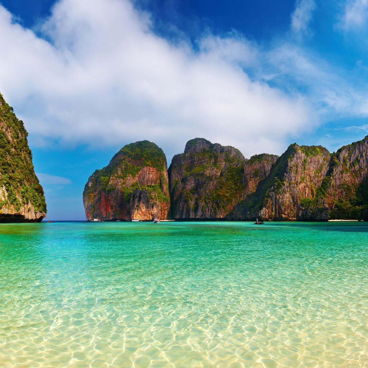 1280x1280 thailand iphone wallpaper, body of water, natural landscape, nature, sky, coastal and oceanic landforms, sea, tropics, water, coast, bay